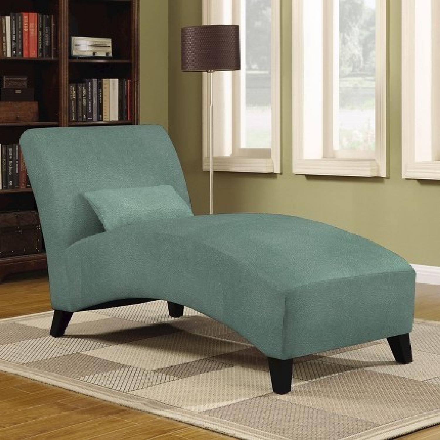 Chaise in Grey Velvet - image-1