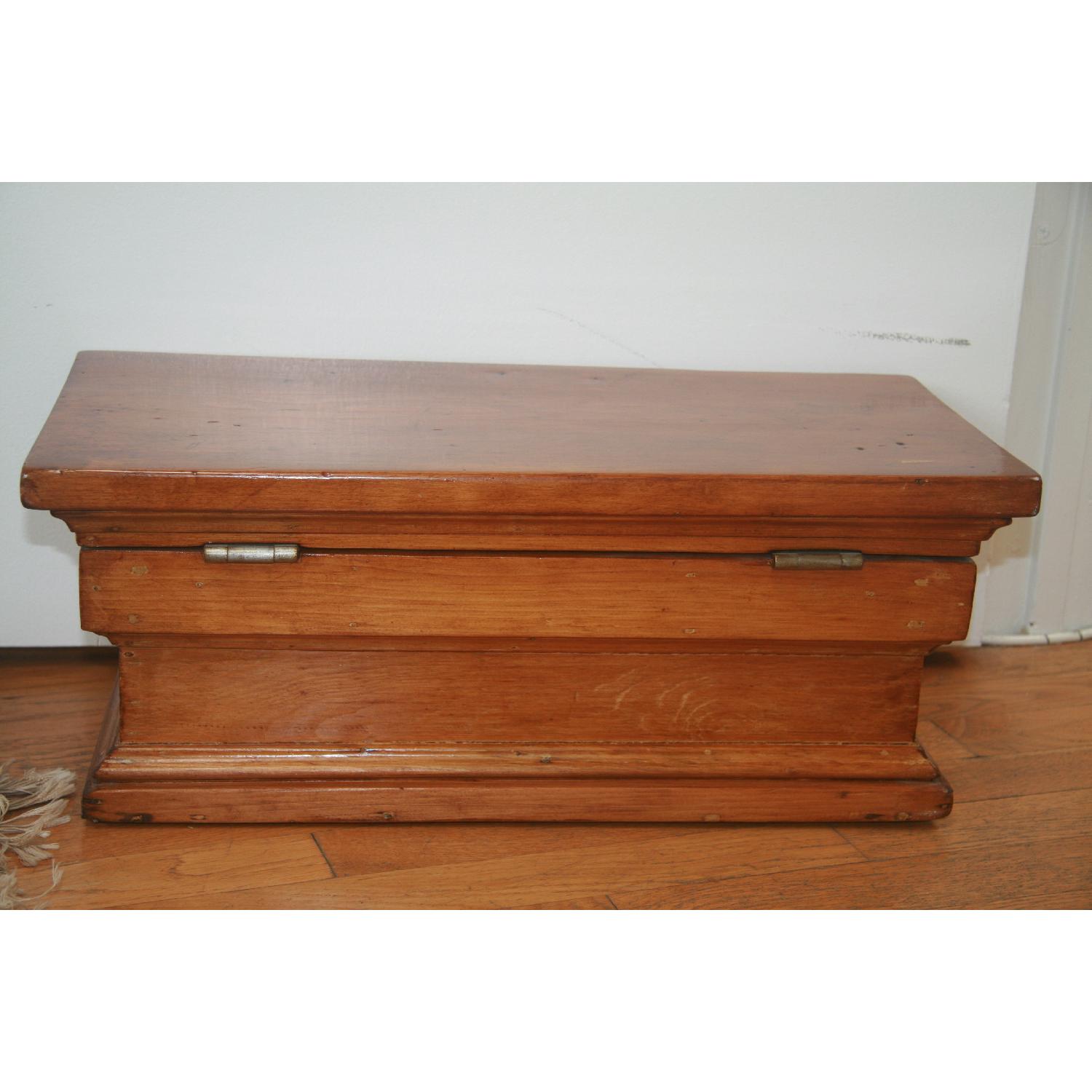 Antique Solid PIne Captains Chest - image-3
