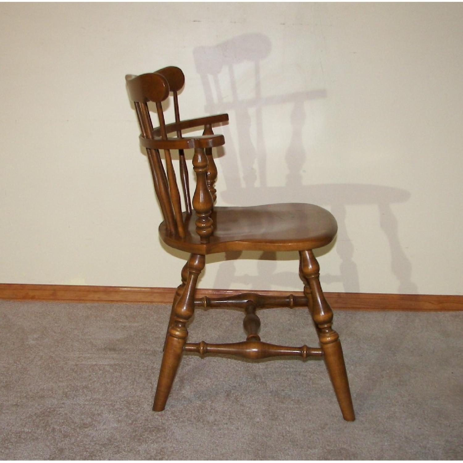 Ethan Allen Comb Back Maple Chair - 2 Available - image-2