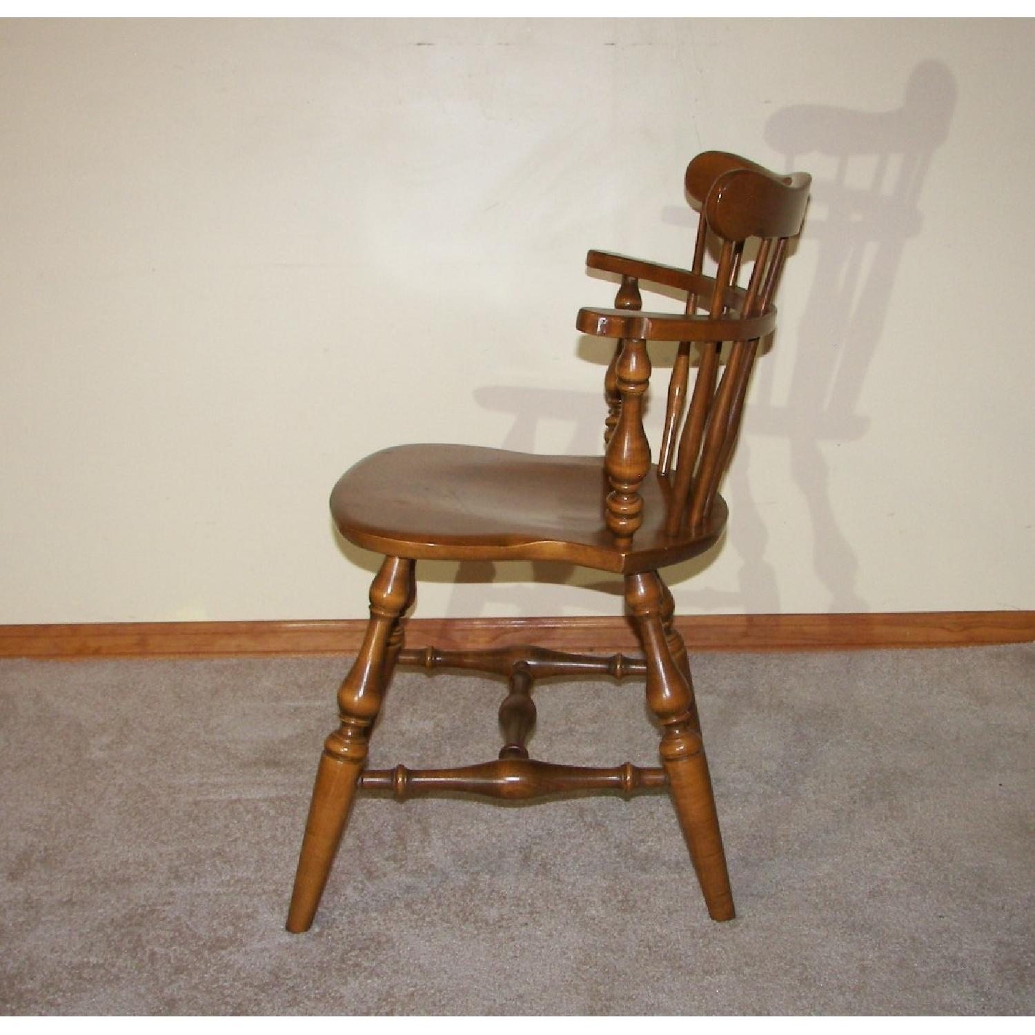 Ethan Allen Comb Back Maple Chair - 2 Available - image-3