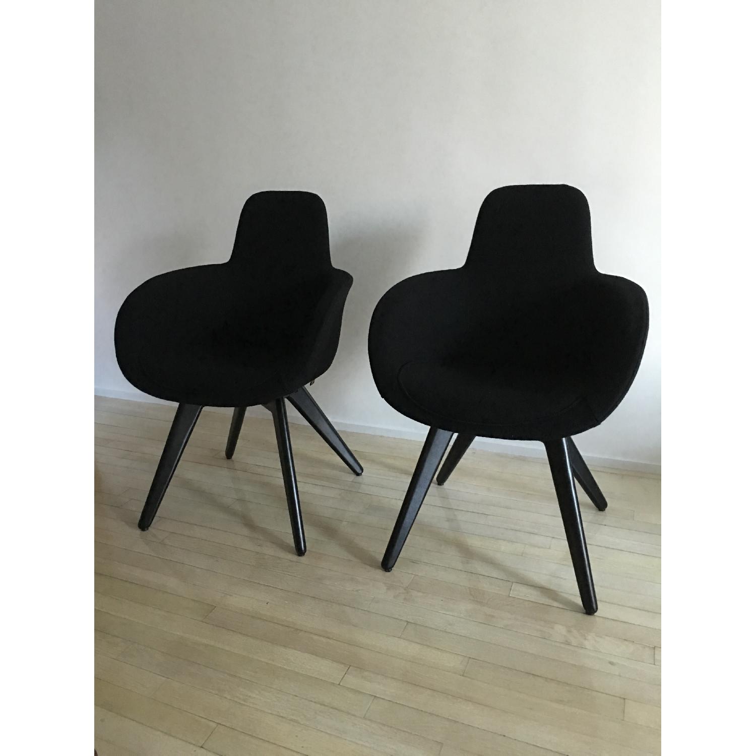 Tom Dixon High Back Scoop Chairs - 2 Available - image-1