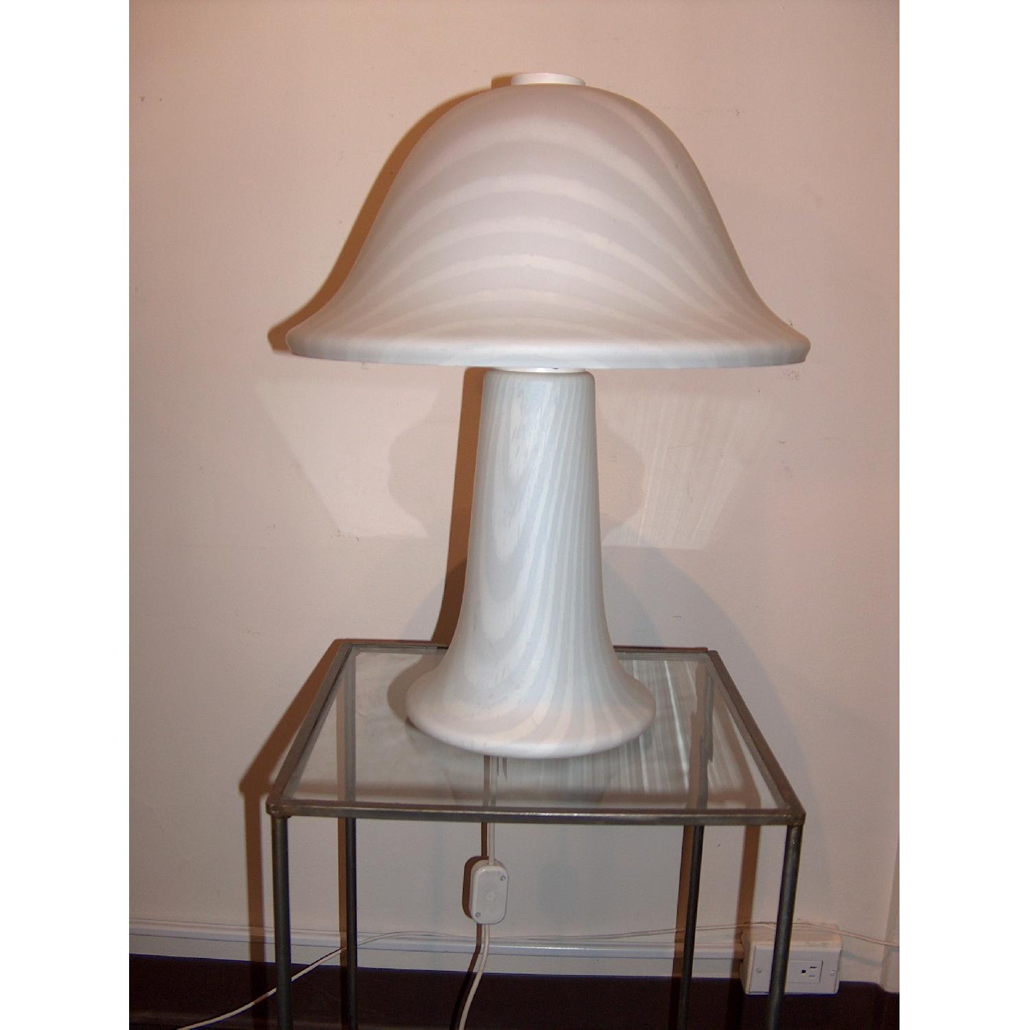 1970's Art Glass Lamp - image-1