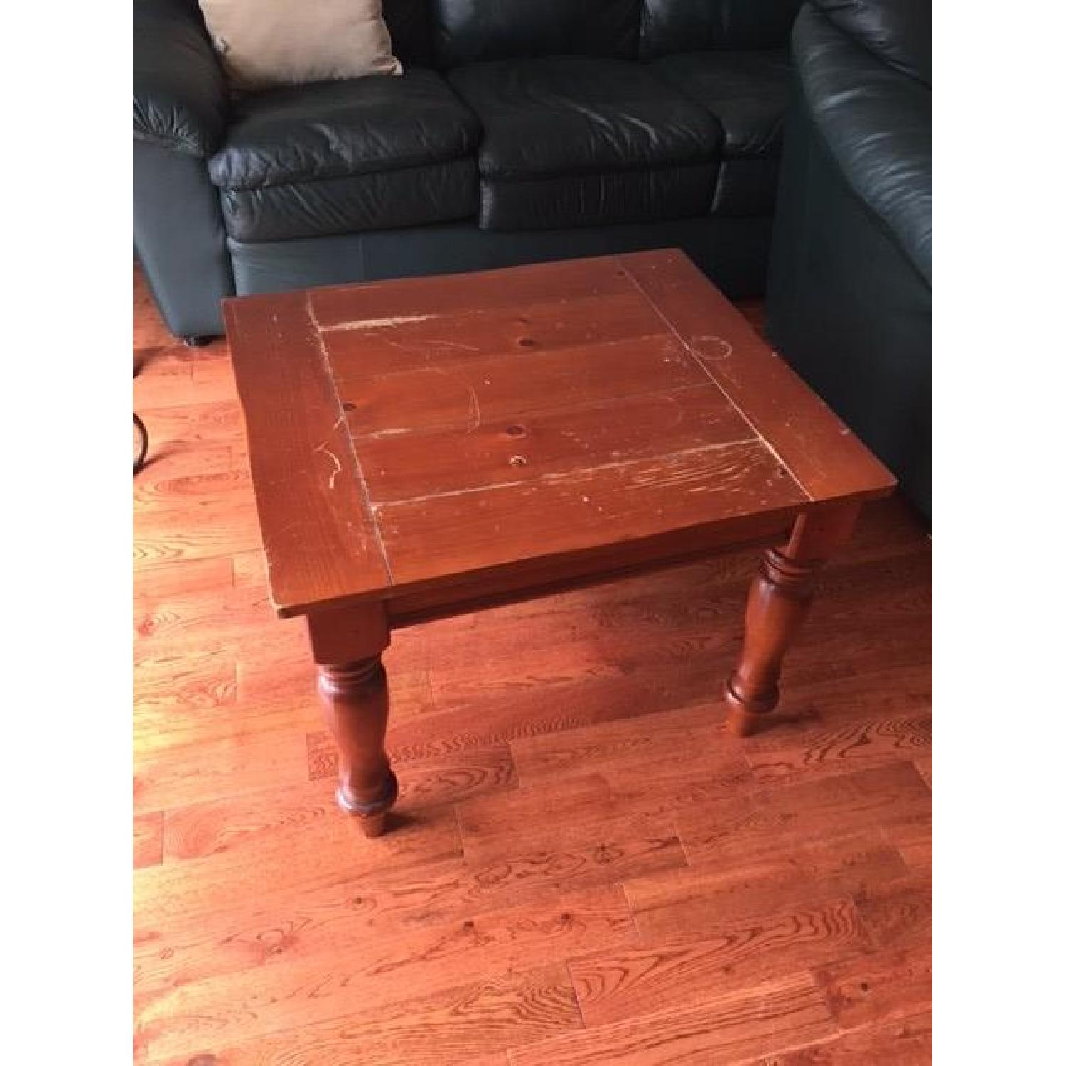 Pottery Barn Wooden Side Table - image-2