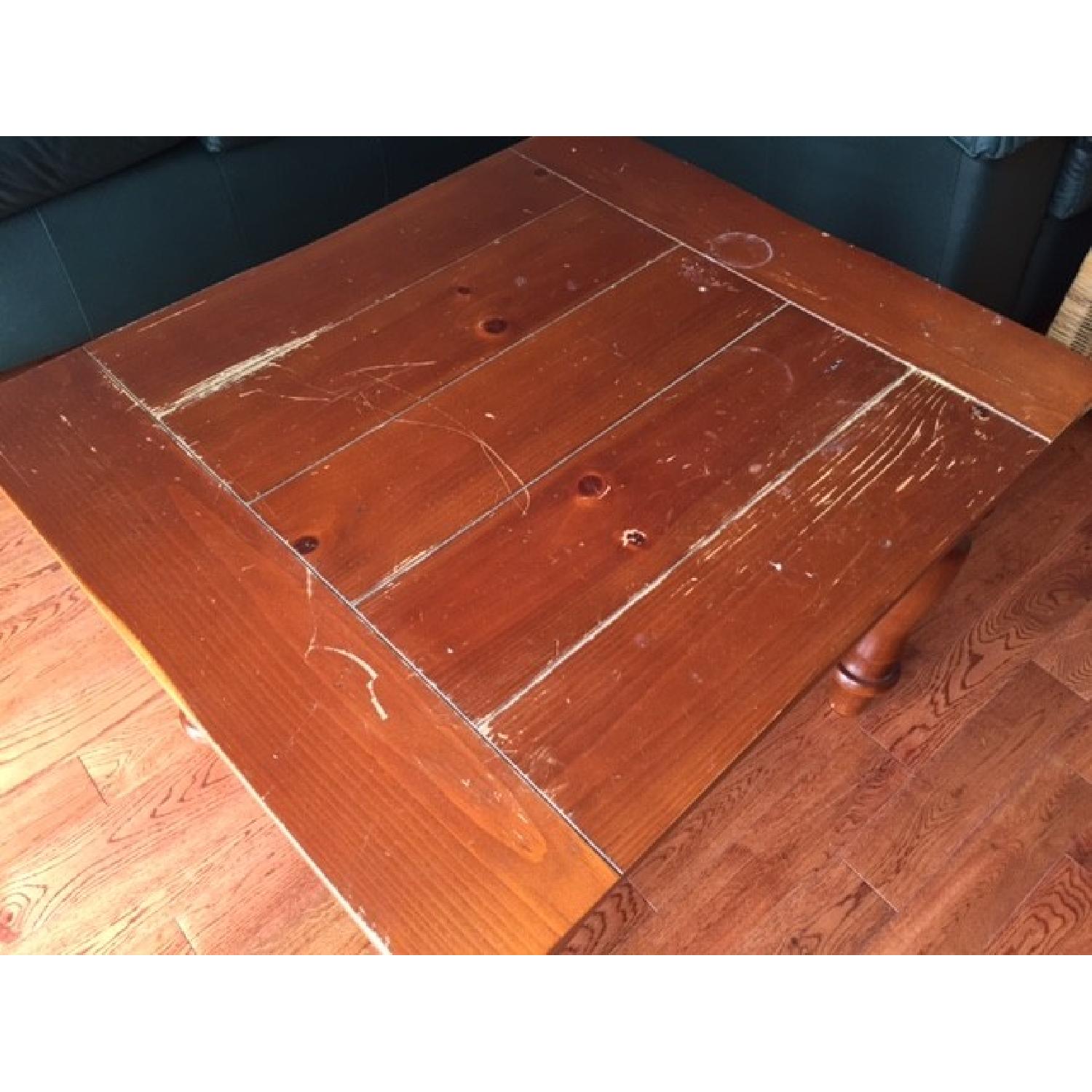 Pottery Barn Wooden Side Table - image-3