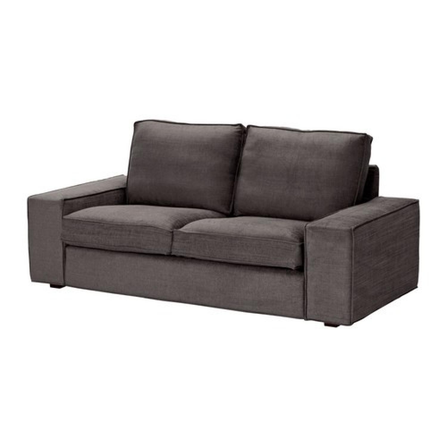 Ikea Kivik Grey-Brown Loveseat - image-1