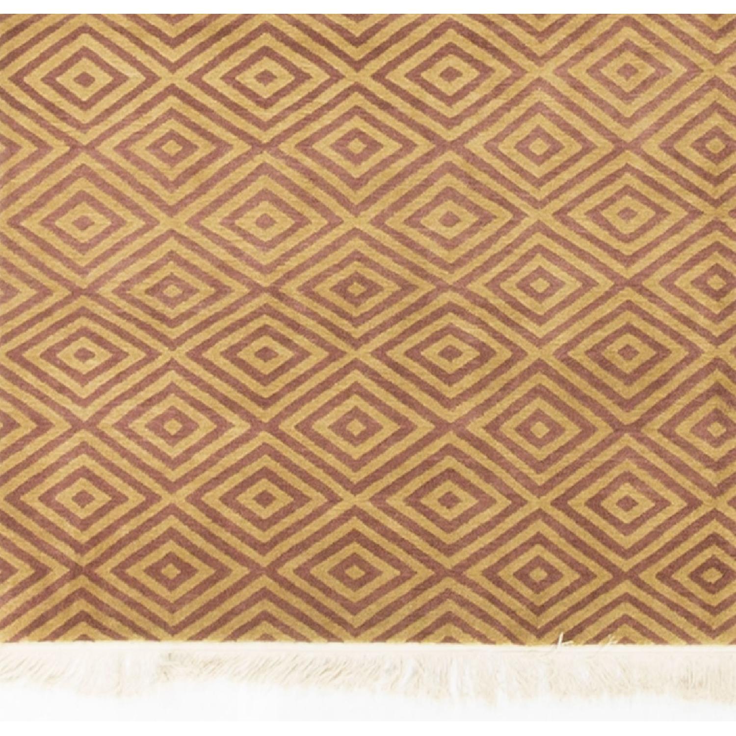 Modern Contemporary Hand Knotted Wool Rug - image-2