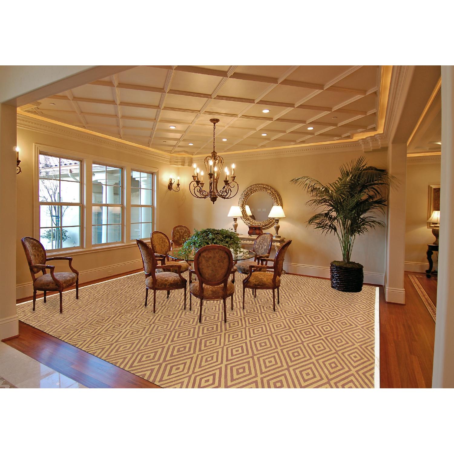 Modern Contemporary Hand Knotted Wool Rug - image-3
