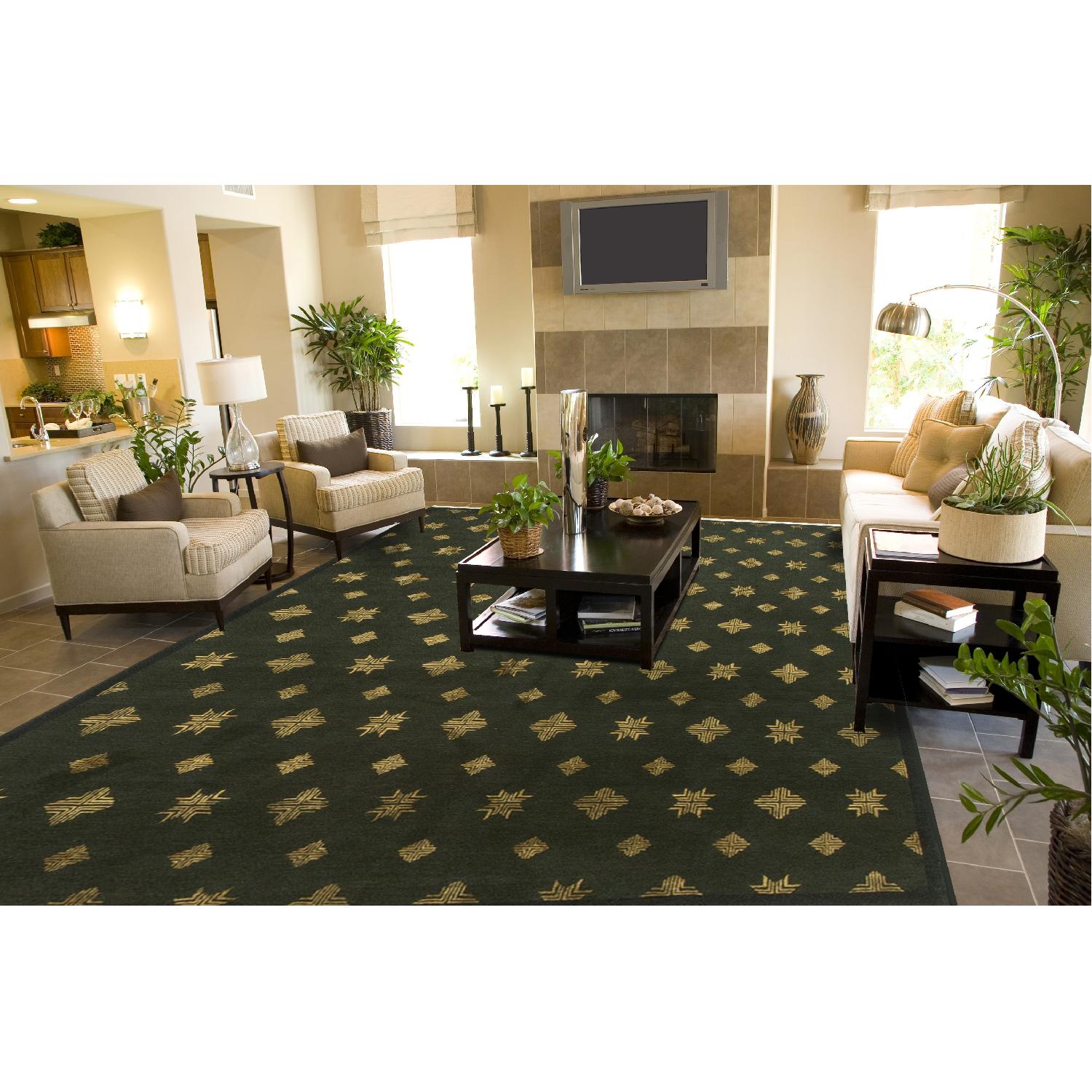 Modern Contemporary Hand Knotted Wool Rug - image-3