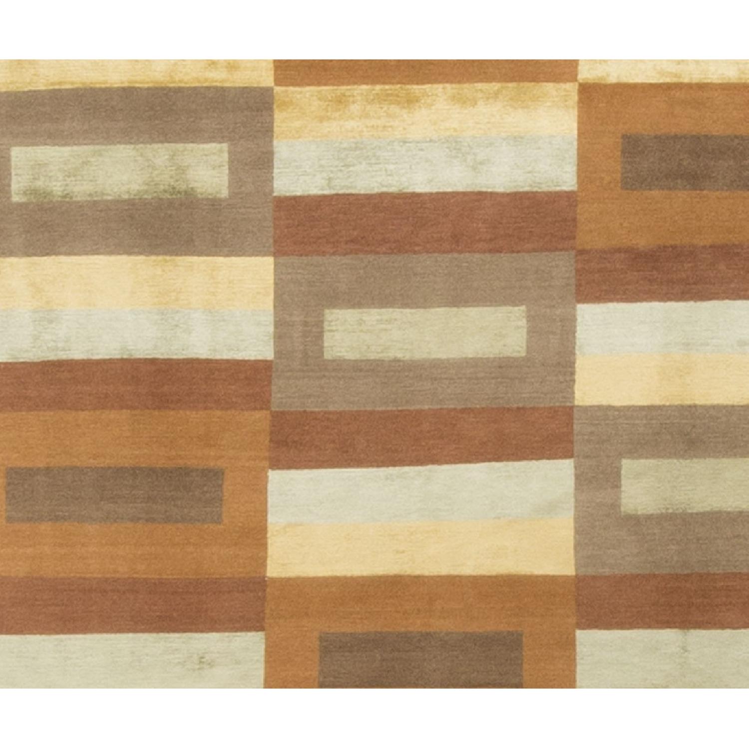 Modern Contemporary Hand Knotted Wool Rug - image-1