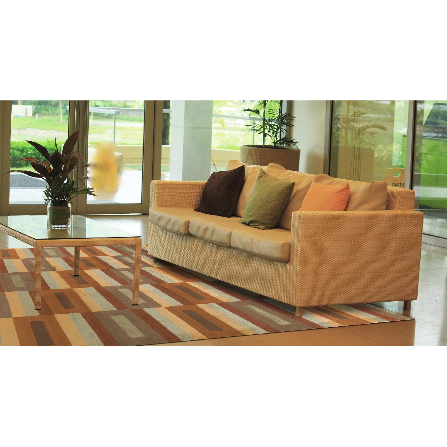 Modern Contemporary Hand Knotted Wool Rug - image-3