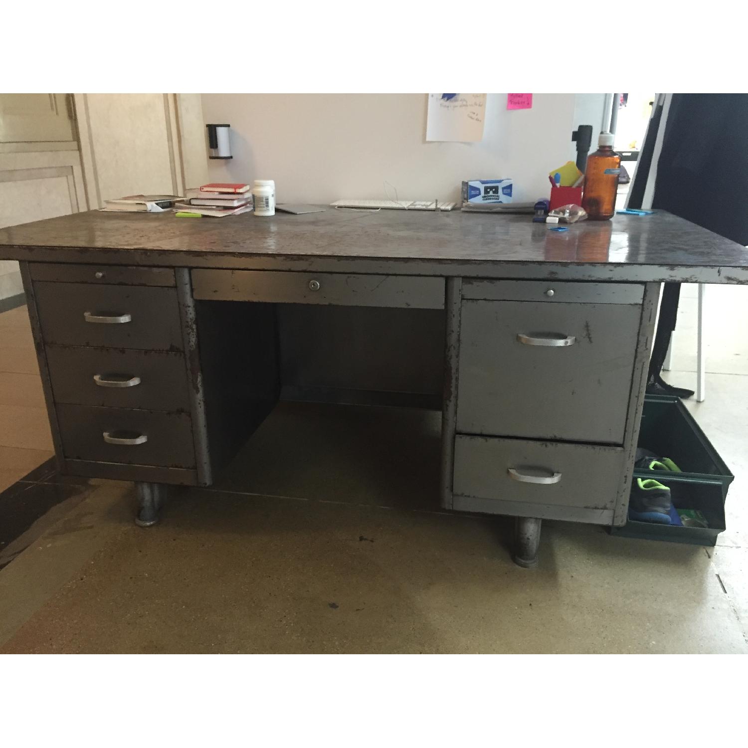 Industrial Metal Desk - image-1