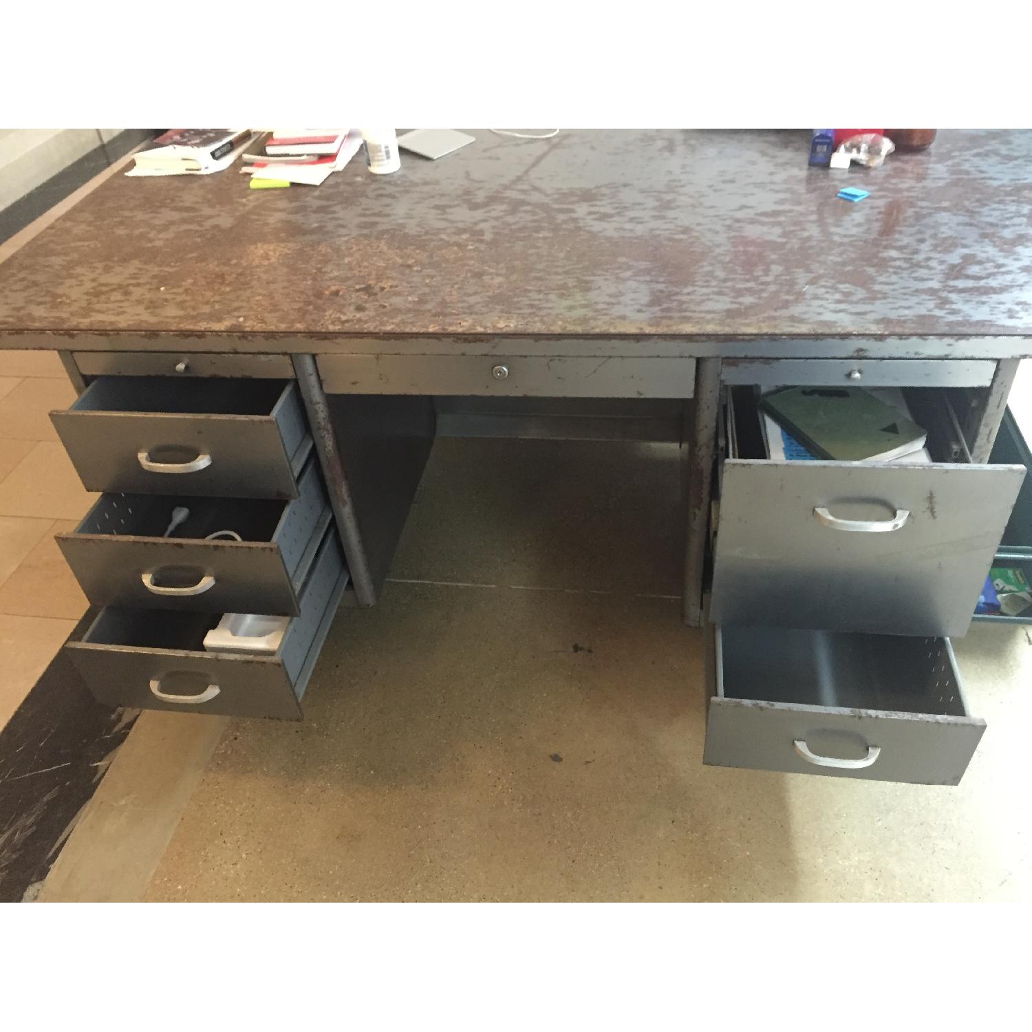 Industrial Metal Desk - image-3