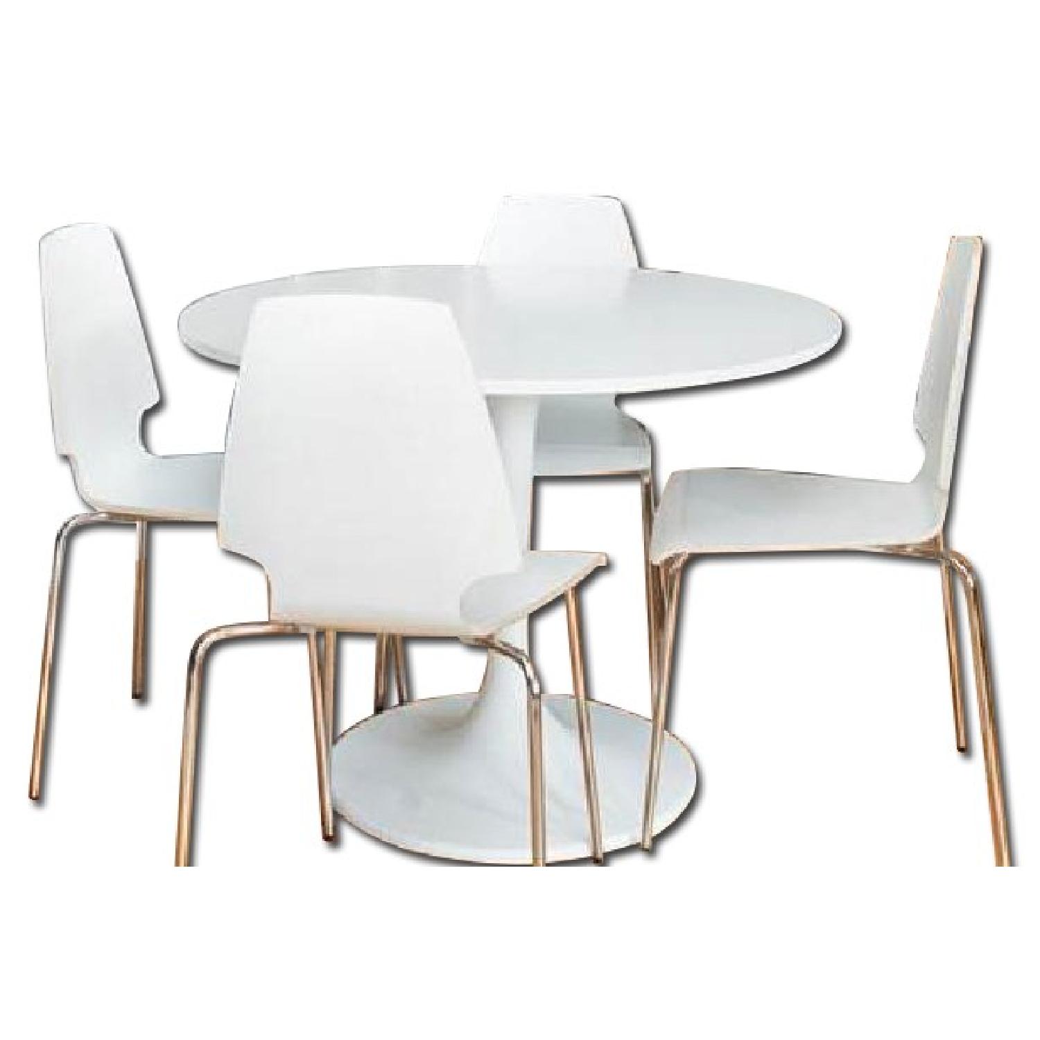 Ikea Docksta Table w/ 4 Vilmar Chairs - image-0