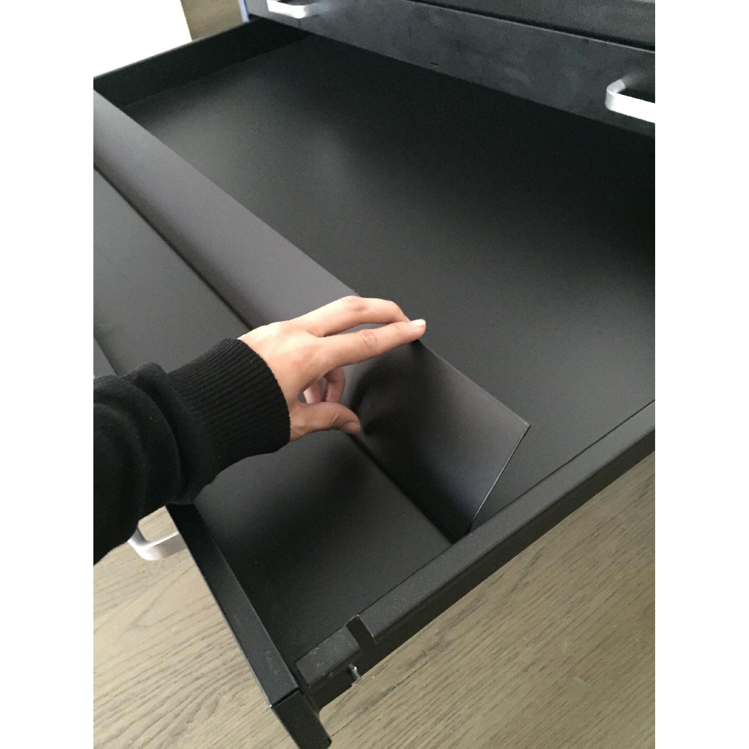 Black 5 Drawer Flat File Cabinet - image-5