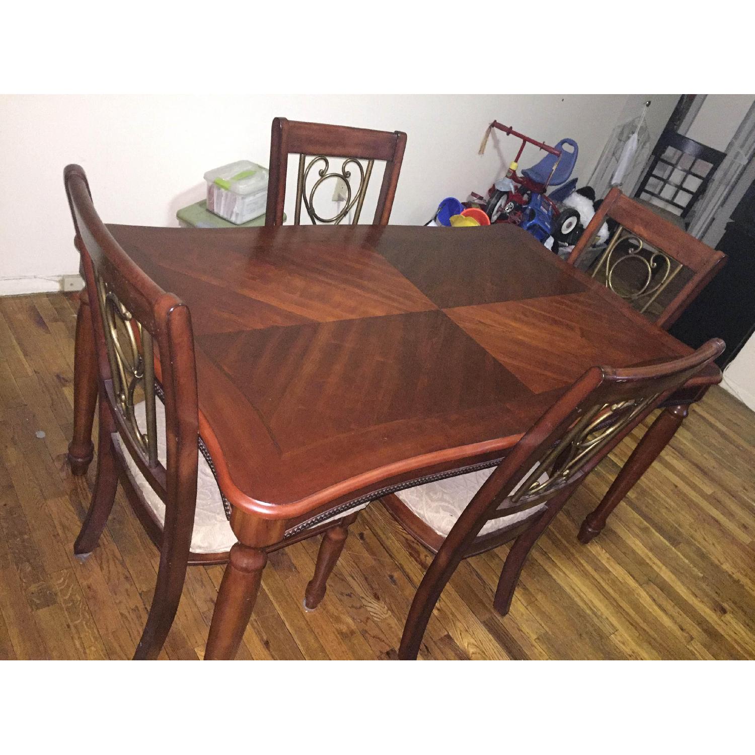 5 Piece Wood Dining Set - image-3