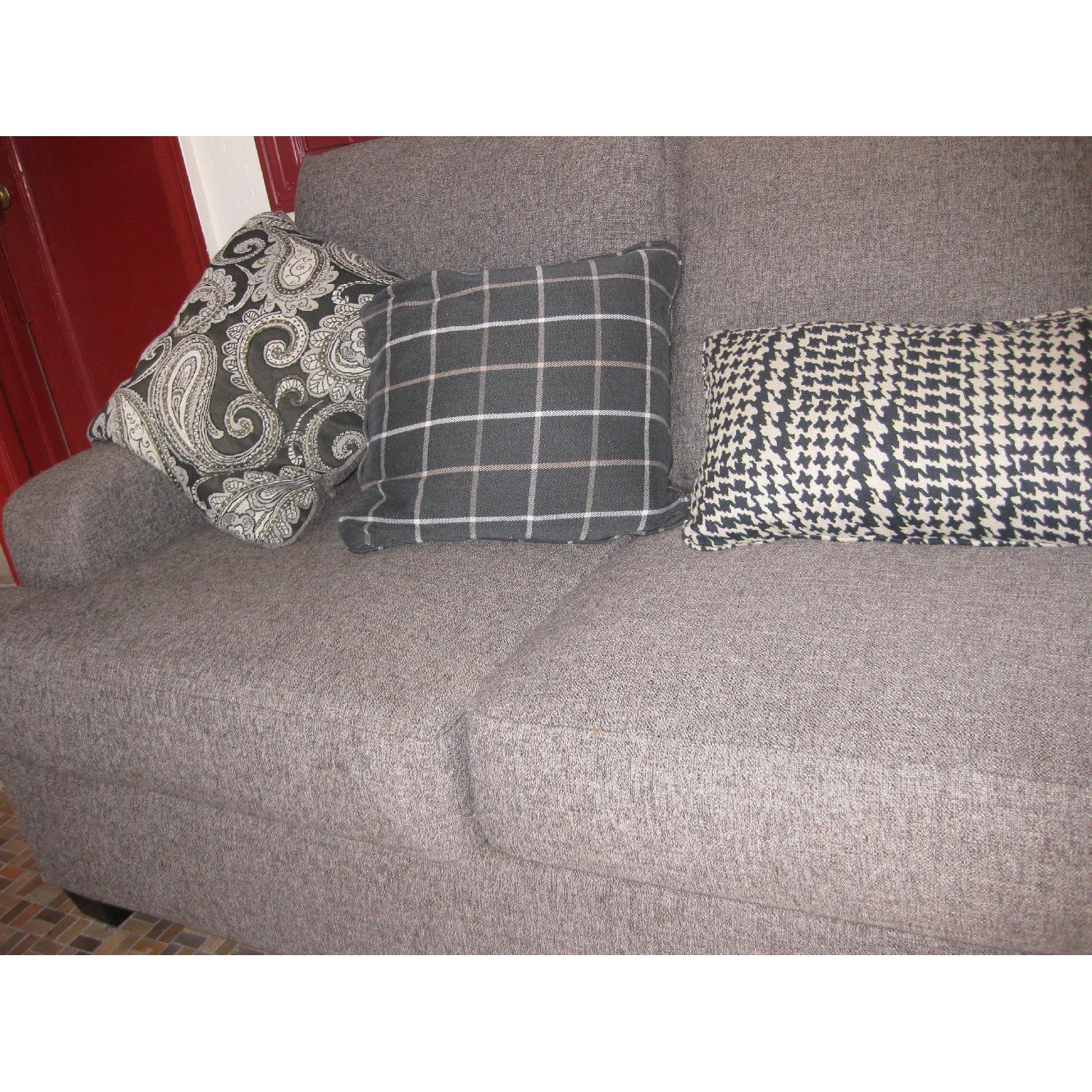 Ashley's Grey Flannel Suit Sofa - image-5