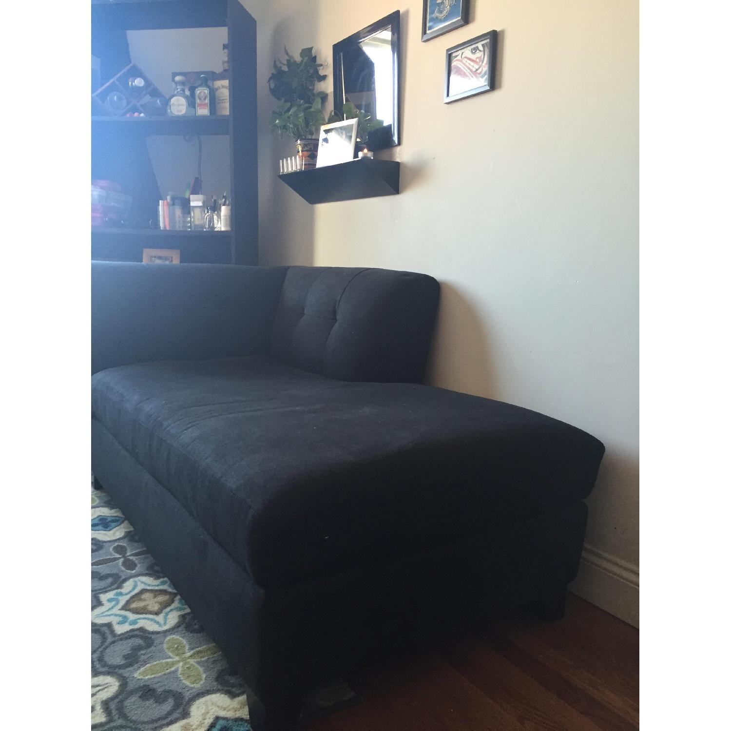 Raymour & Flanigan Jonathan Louis Right-Arm-Facing Chaise Lounge - image-1