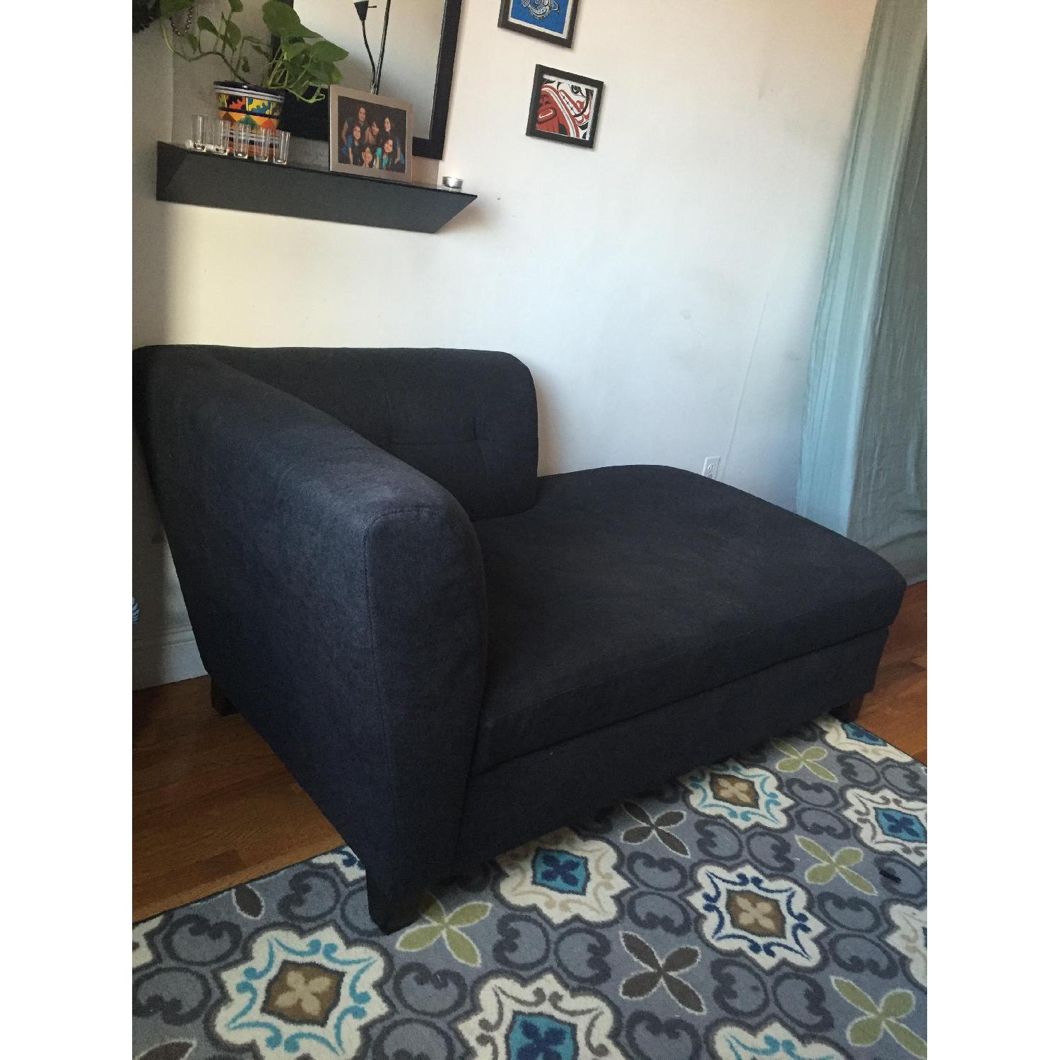 Raymour & Flanigan Jonathan Louis Right-Arm-Facing Chaise Lounge - image-2