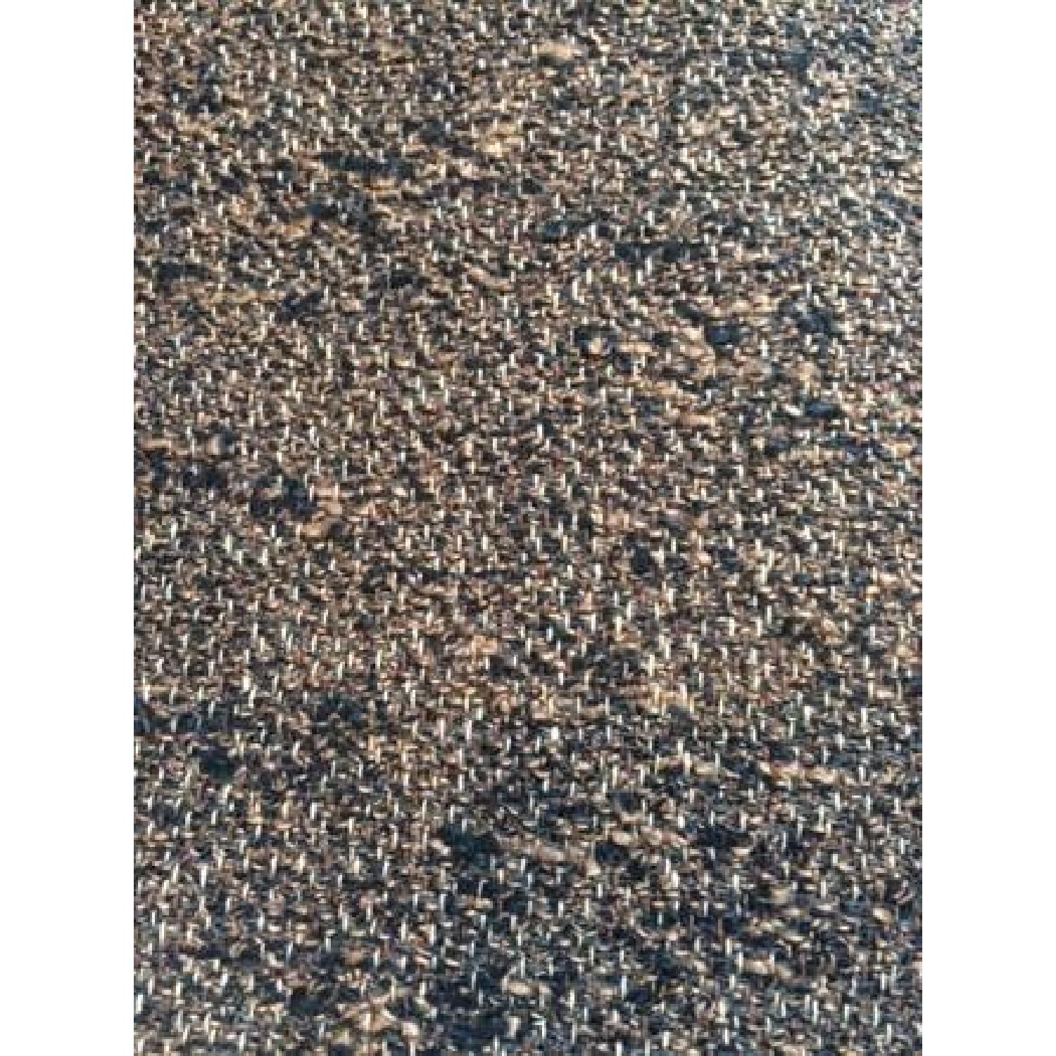 Vintage 1960s 3-Piece Sectional Sofa + Armchair & Ottoman in Brown - image-7