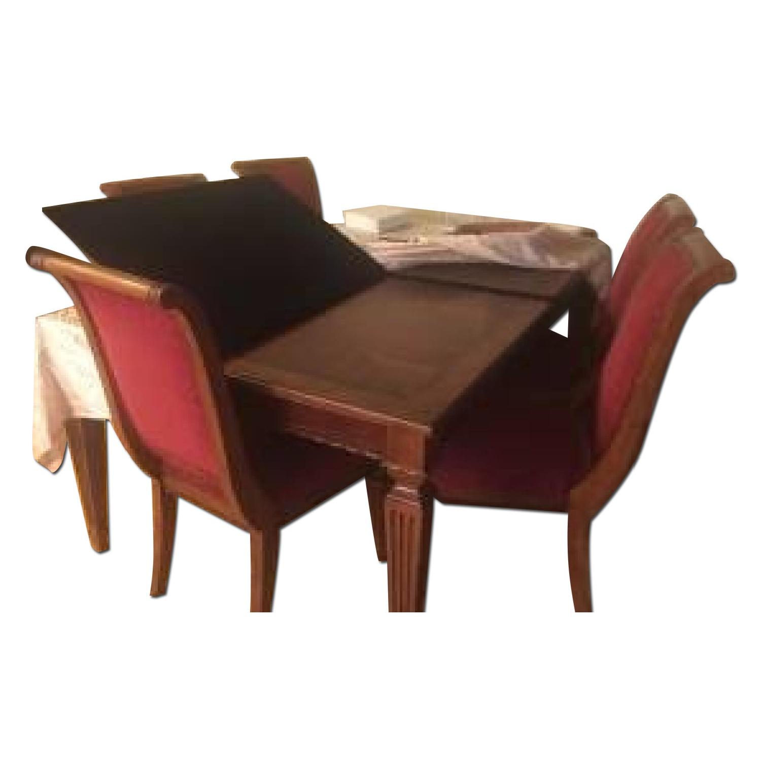 Ethan Allen Townhouse Dining Room Table w/ 6 Chairs - image-0
