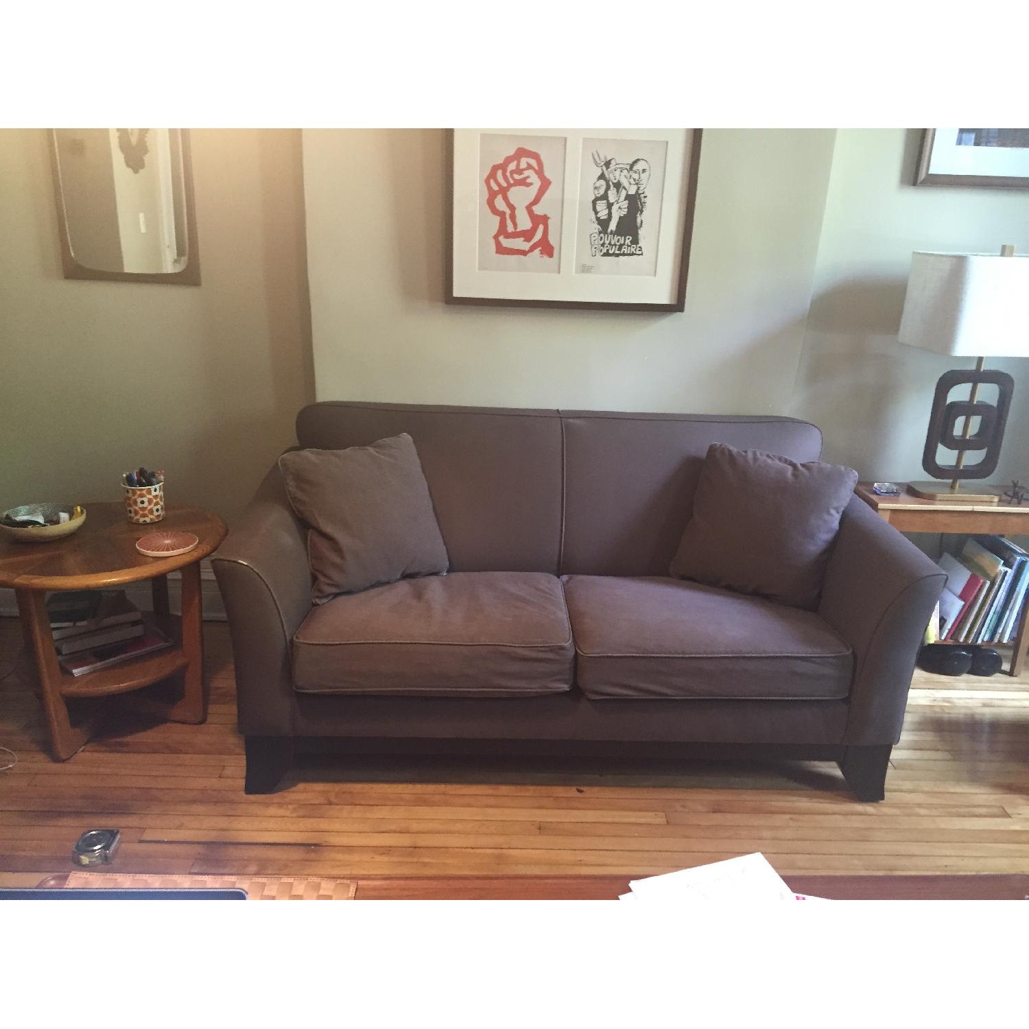 Pottery Barn Brown 2-Seat Sofa - image-1