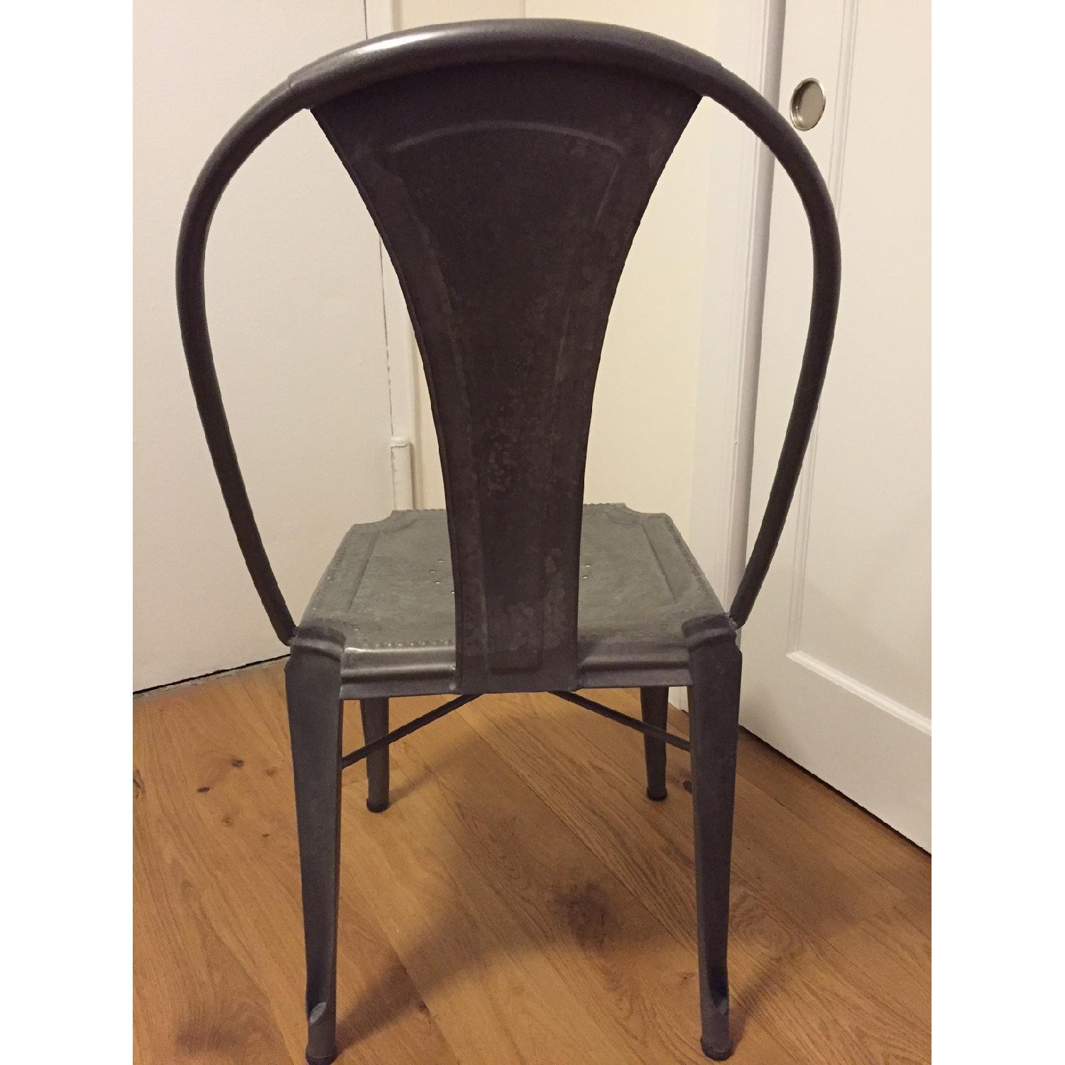 Crate & Barrel Lyle Metal Dining Chair - 2 Available - image-3
