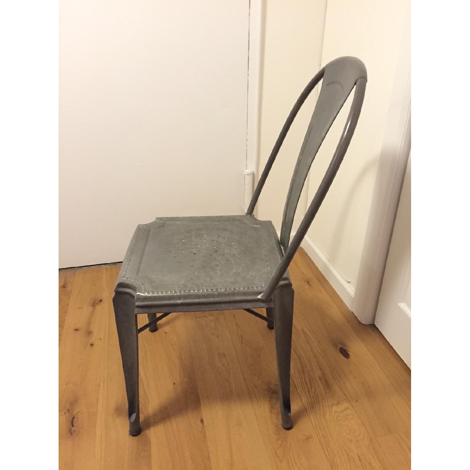 Crate & Barrel Lyle Metal Dining Chair - 2 Available - image-4