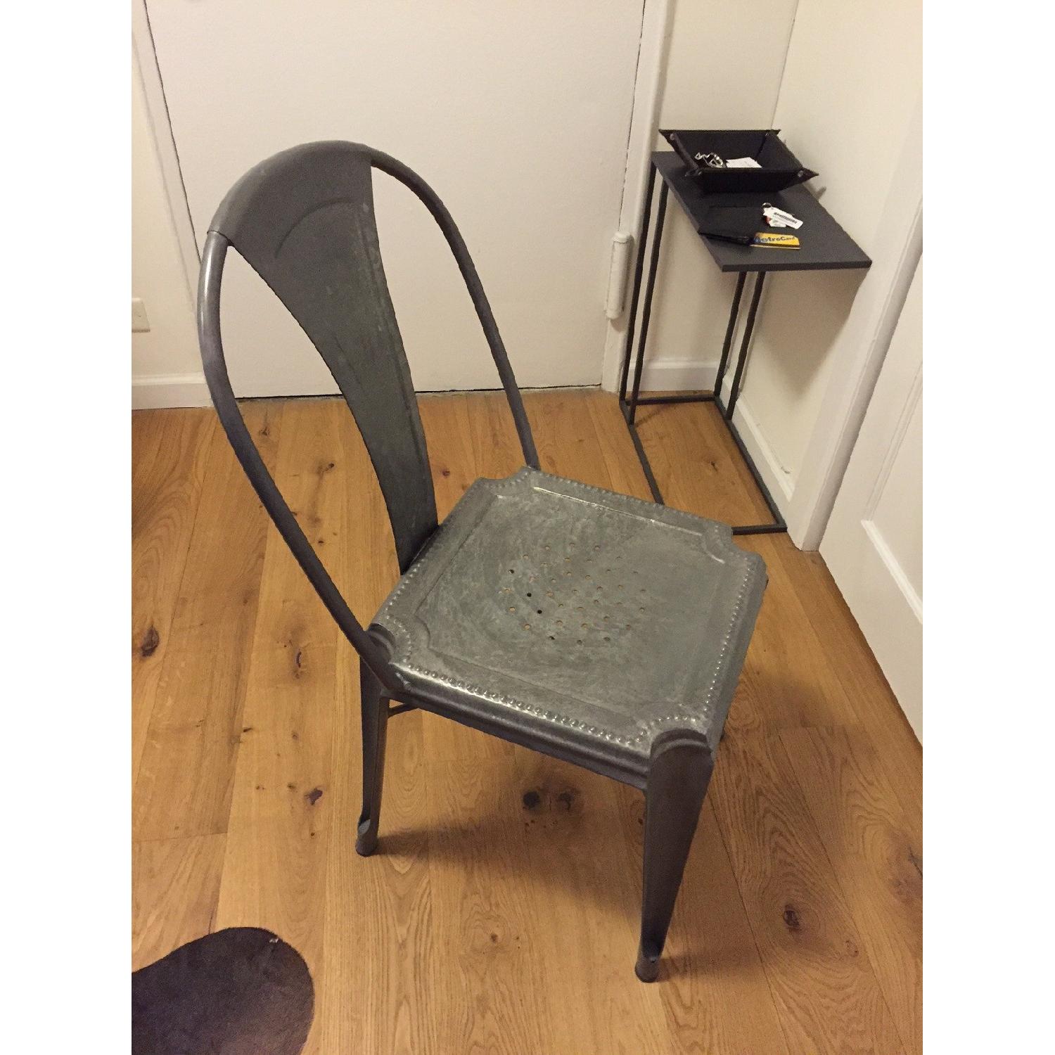 Crate & Barrel Lyle Metal Dining Chair - 2 Available - image-5