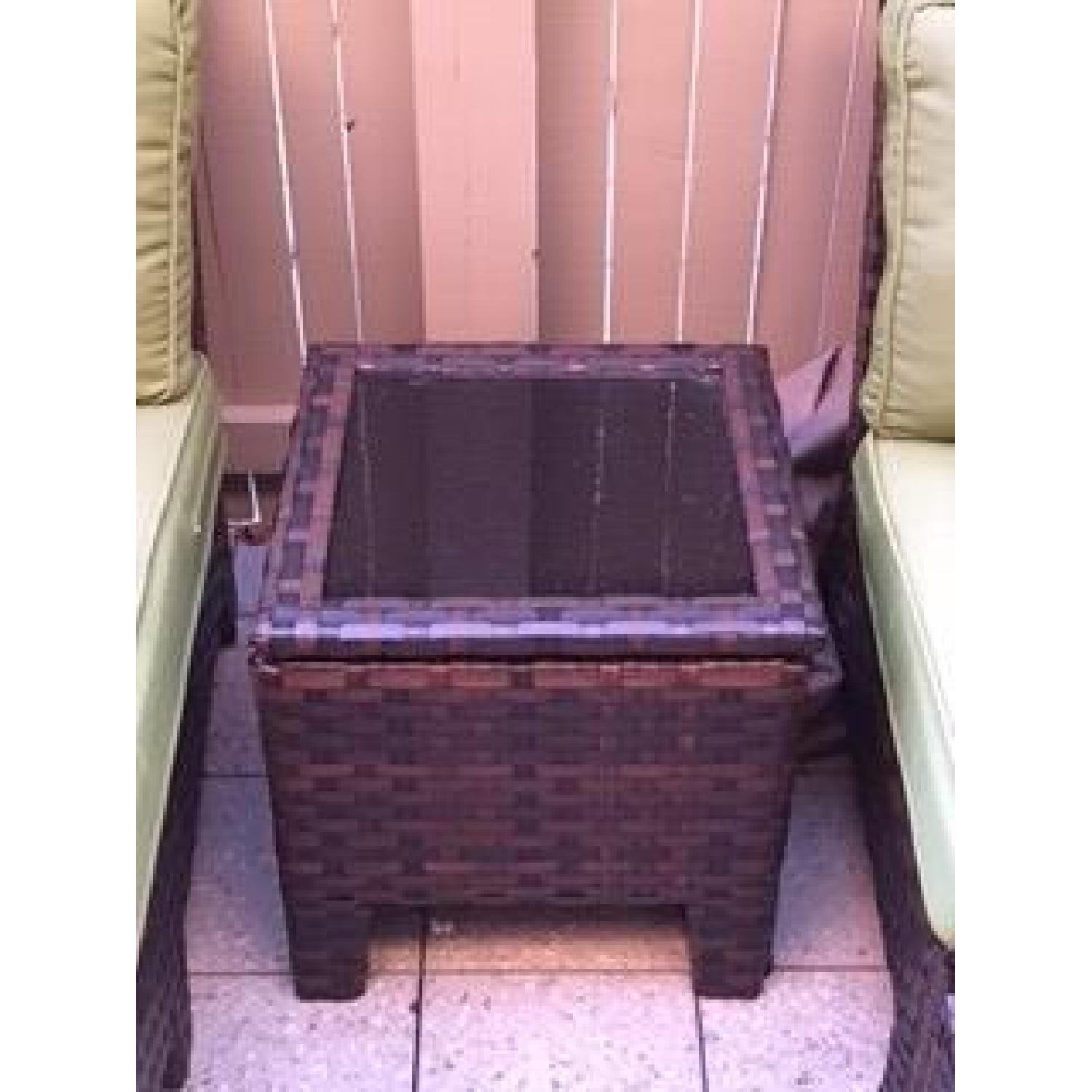 Belmont Patio Wicker Loungers & Ottoman + Storage Side Table - image-2