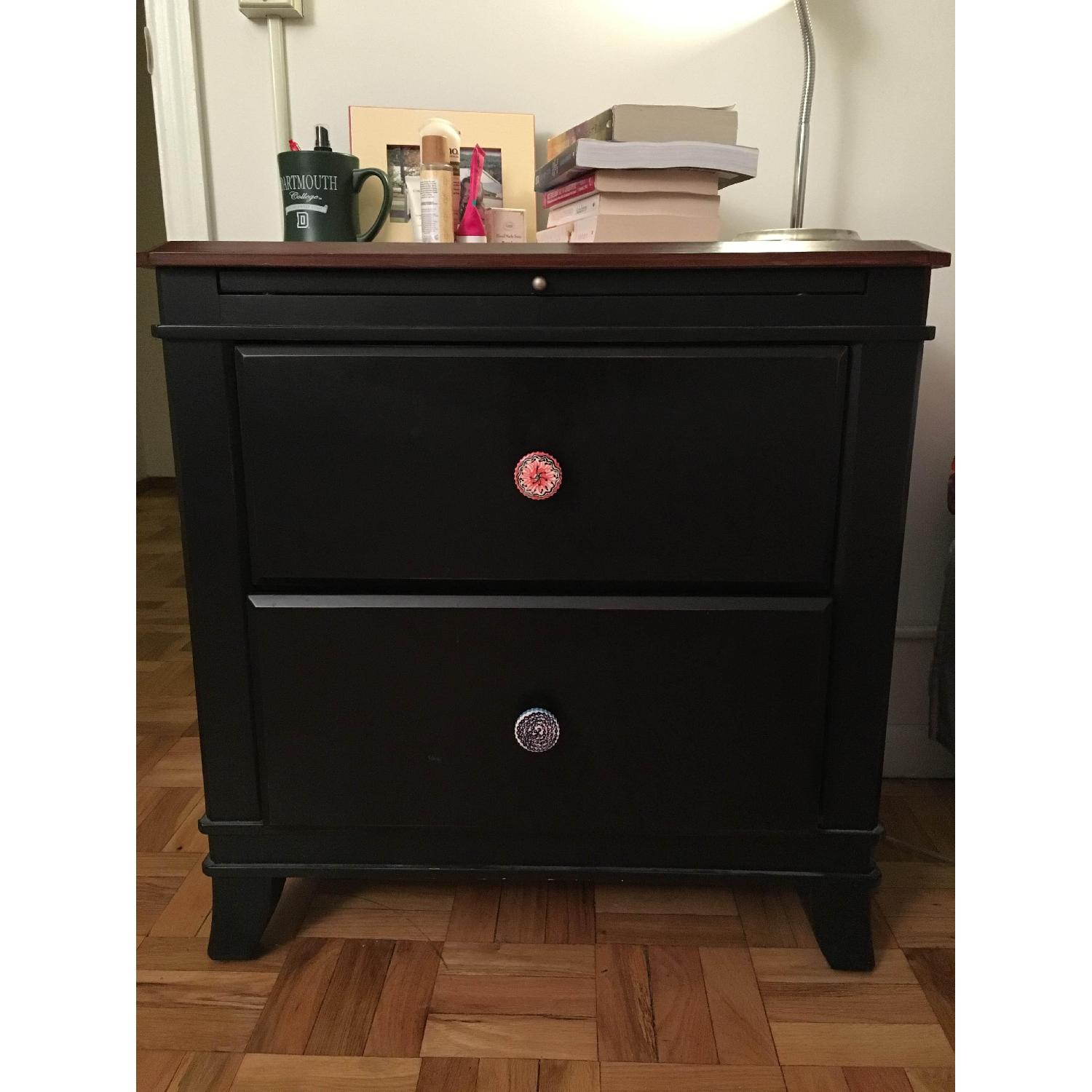 Side Table w/ Pull Out Tray - image-1