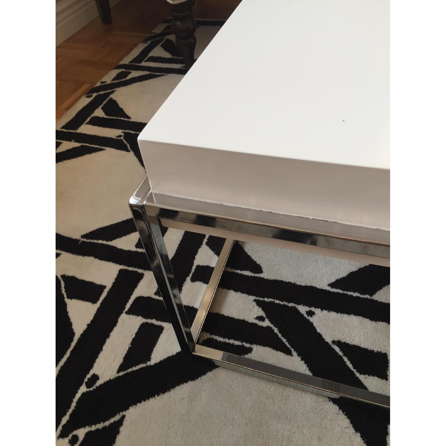 Modern White Coffee Table - image-3