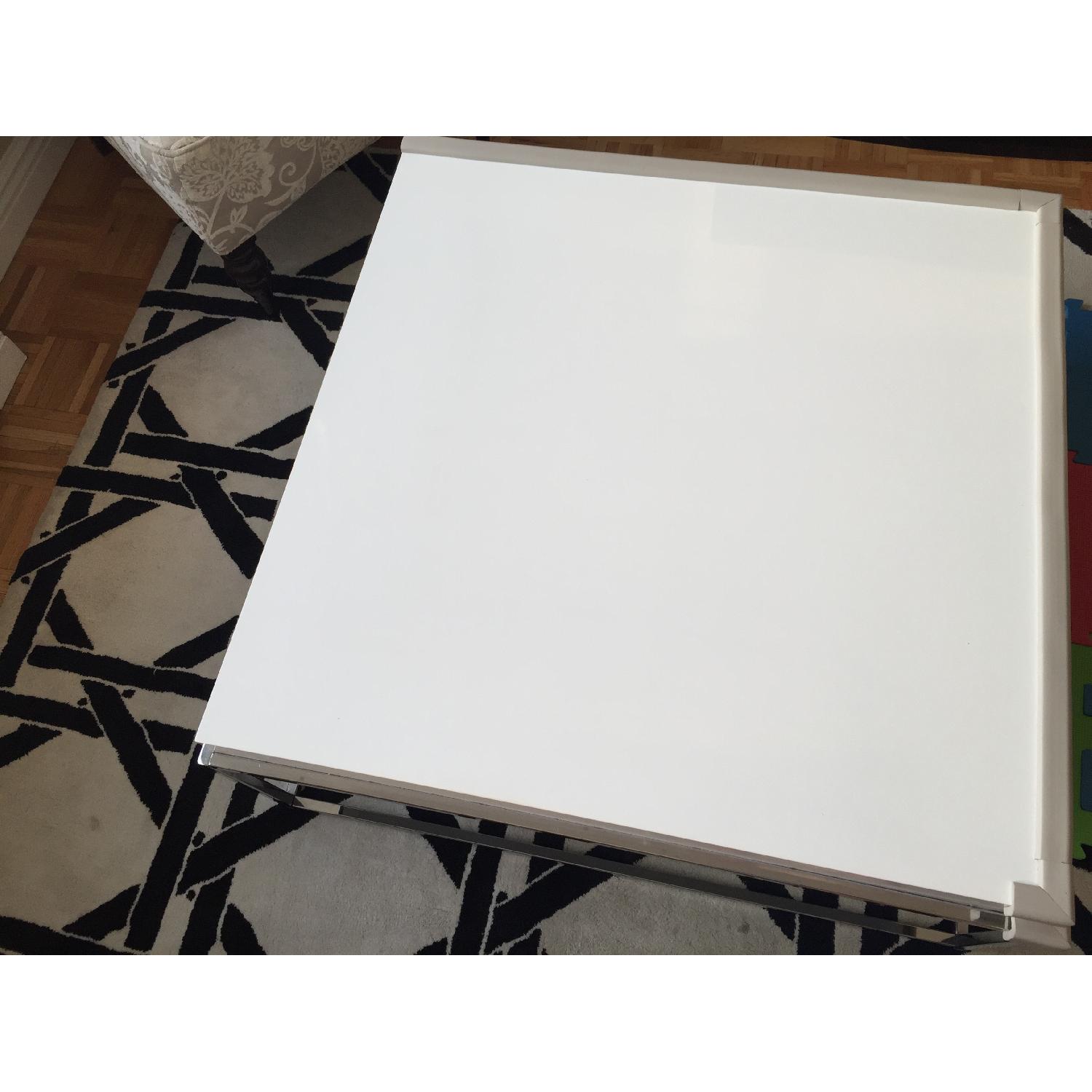 Modern White Coffee Table - image-4