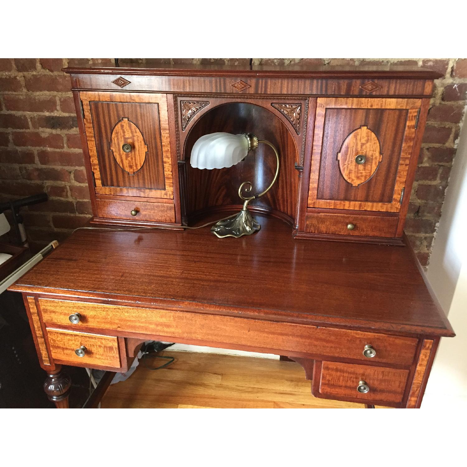 Antique Desk w/ Carved Detail - image-5