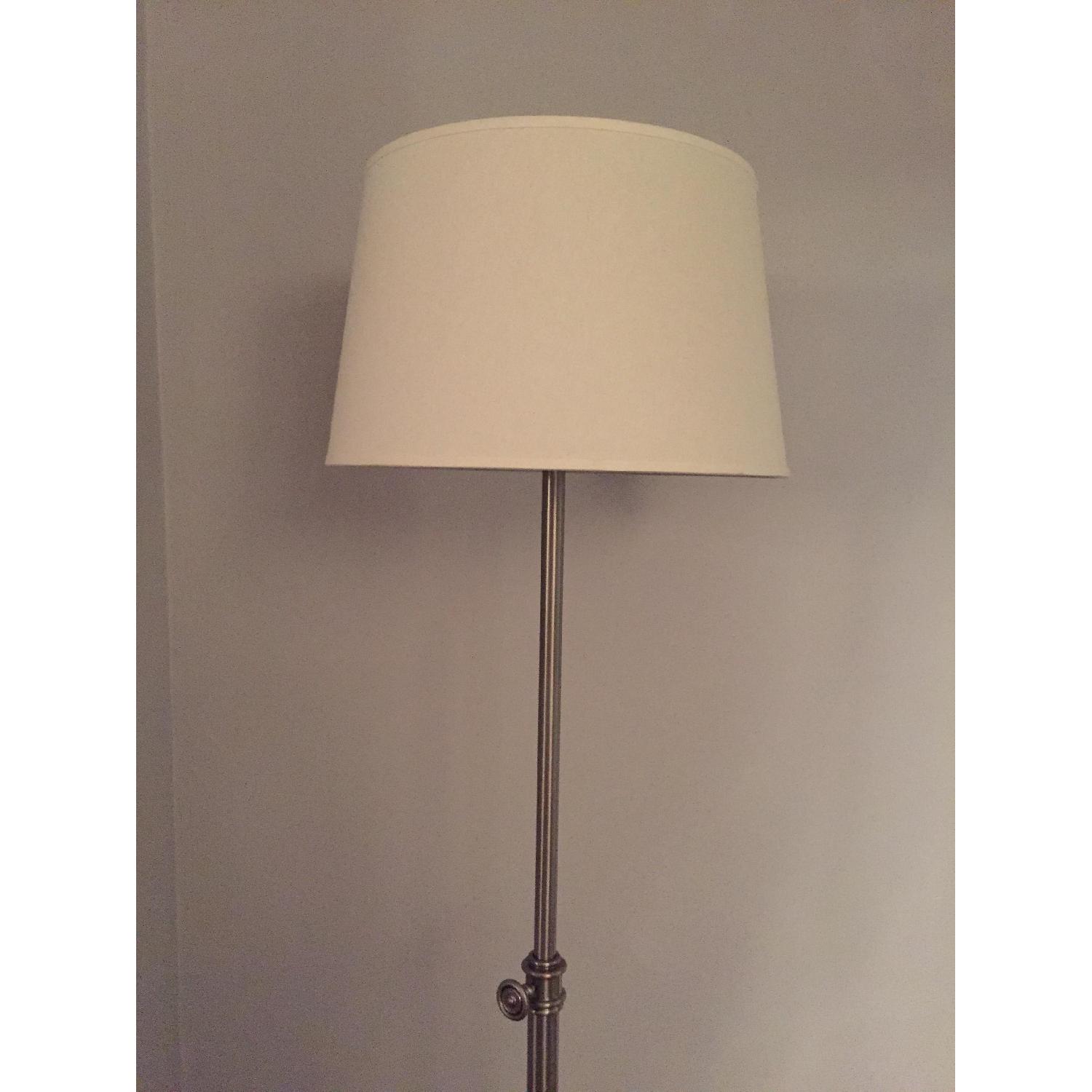 Pottery Barn Chelsea Floor Lamp w/ Linen Drum Shade - image-3
