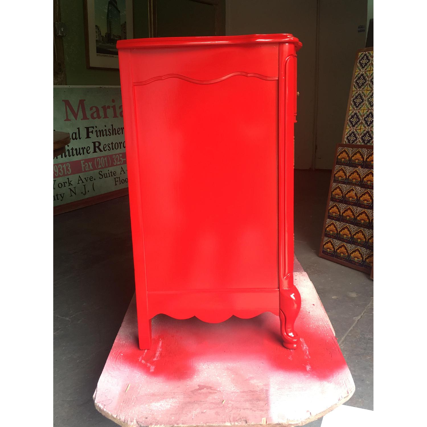 Solid Maple Wood Chinese Red Sideboard - image-4