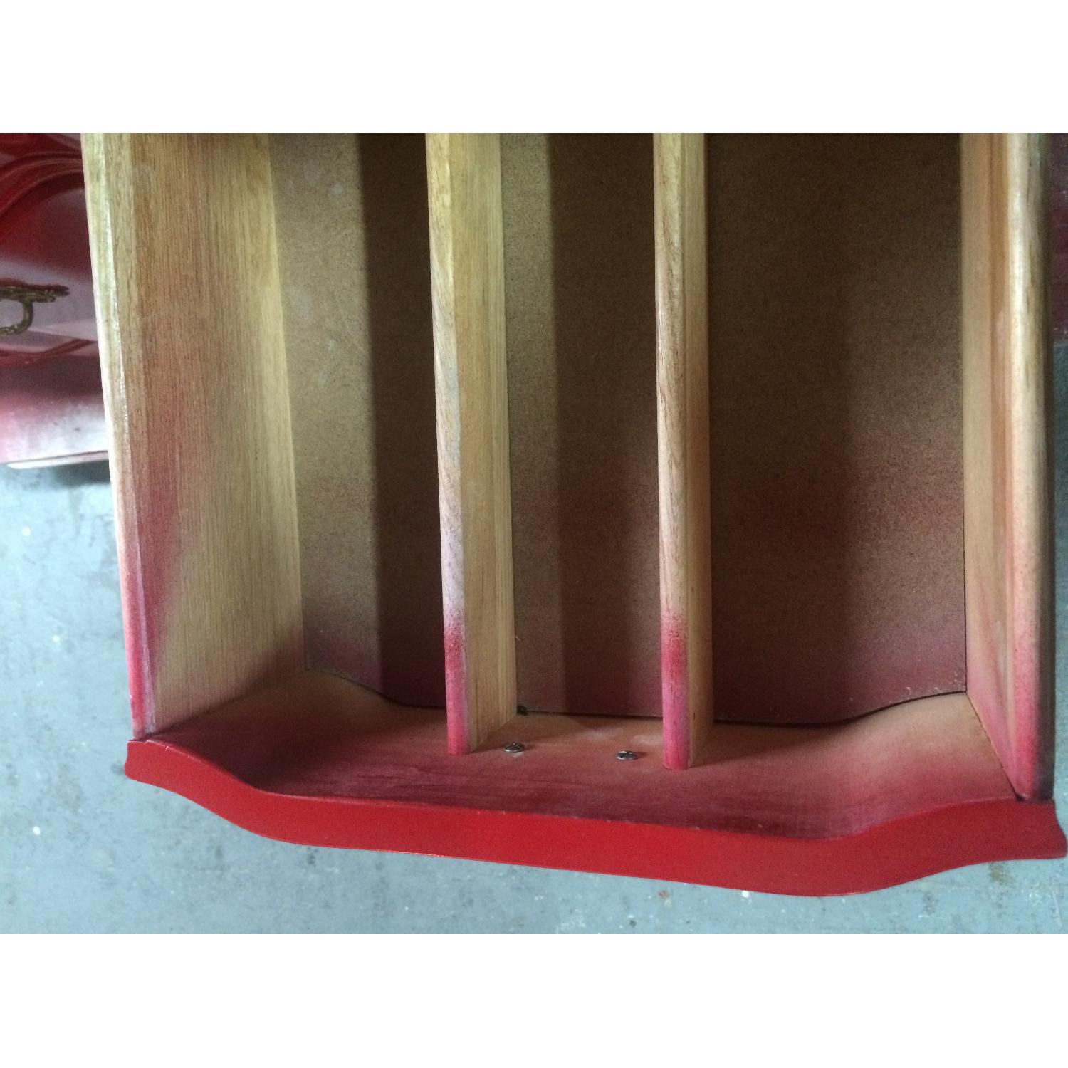 Solid Maple Wood Chinese Red Sideboard - image-8