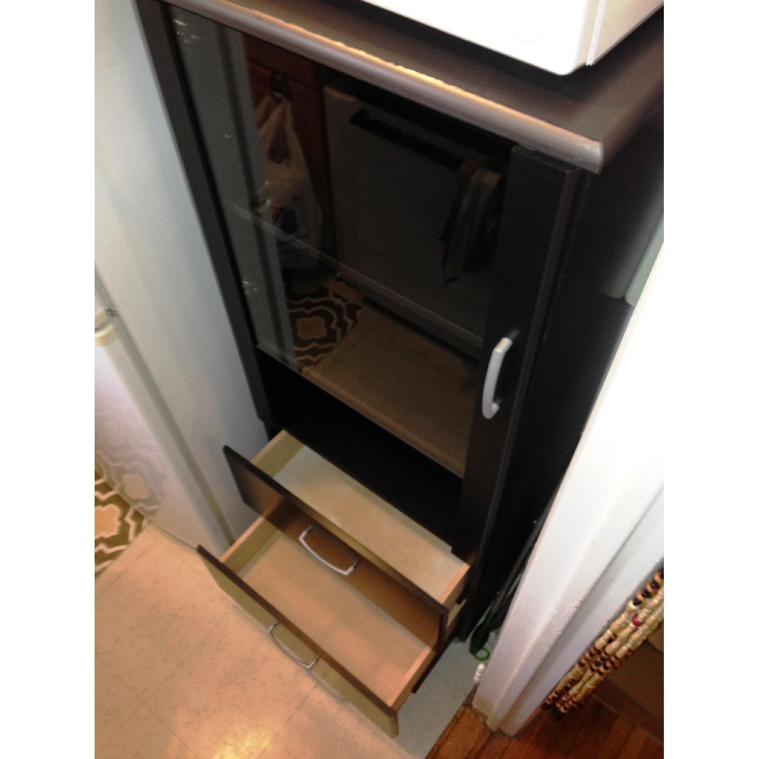 South Shore Furniture Cosmos Bookcase Shelf w/ Glass Door - image-2