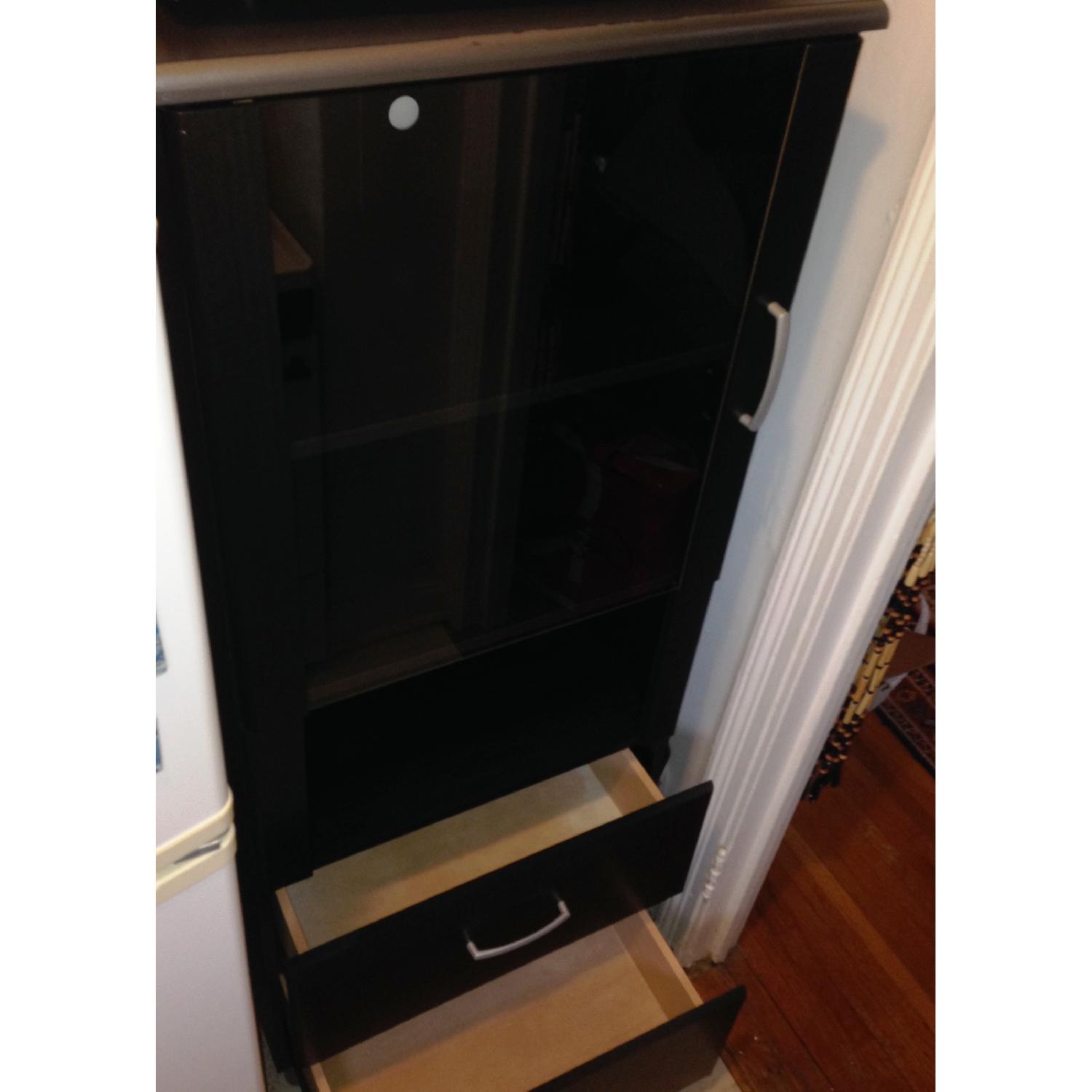 South Shore Furniture Cosmos Bookcase Shelf w/ Glass Door - image-5