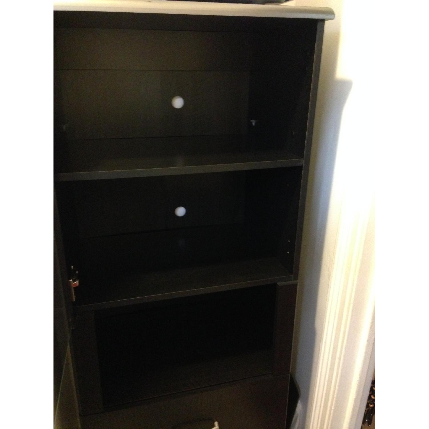 South Shore Furniture Cosmos Bookcase Shelf w/ Glass Door - image-9