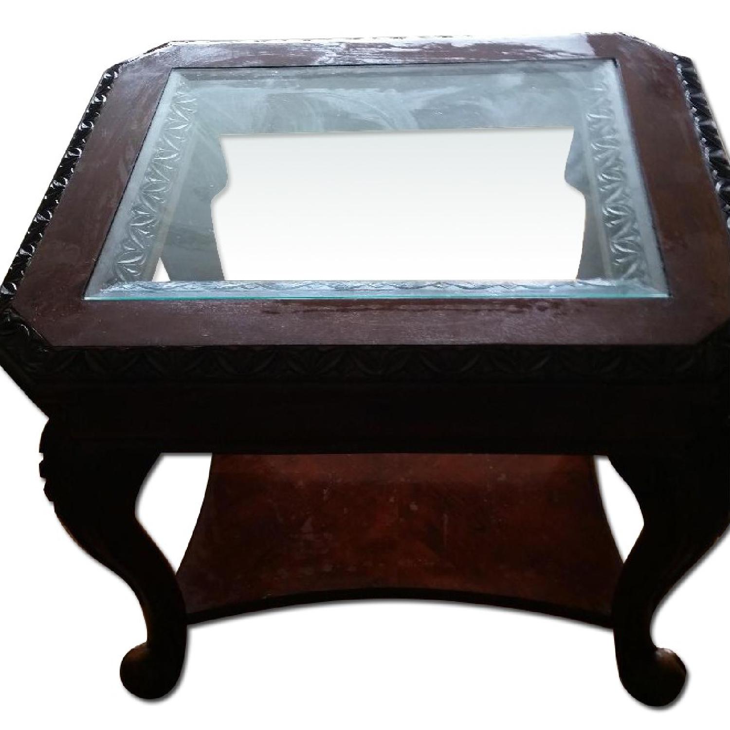 Raymour & Flanigan Wood Side Table - image-0