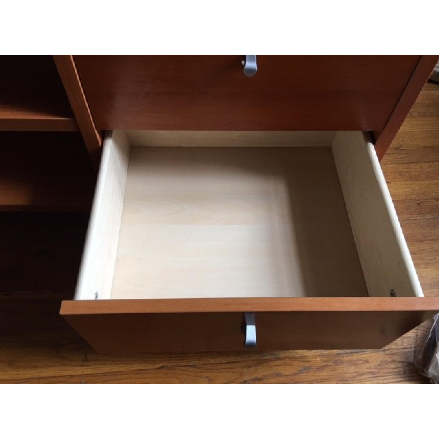 Crate & Barrel TV Stand on Wheels - image-6