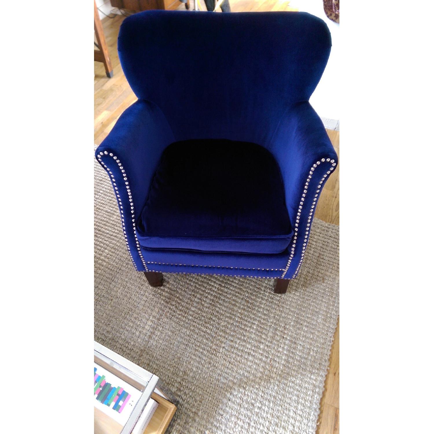 Safavieh Royal Blue Arm Chair - image-2