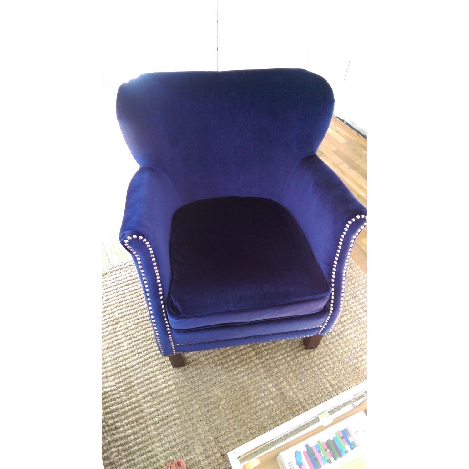 Safavieh Royal Blue Arm Chair - image-4