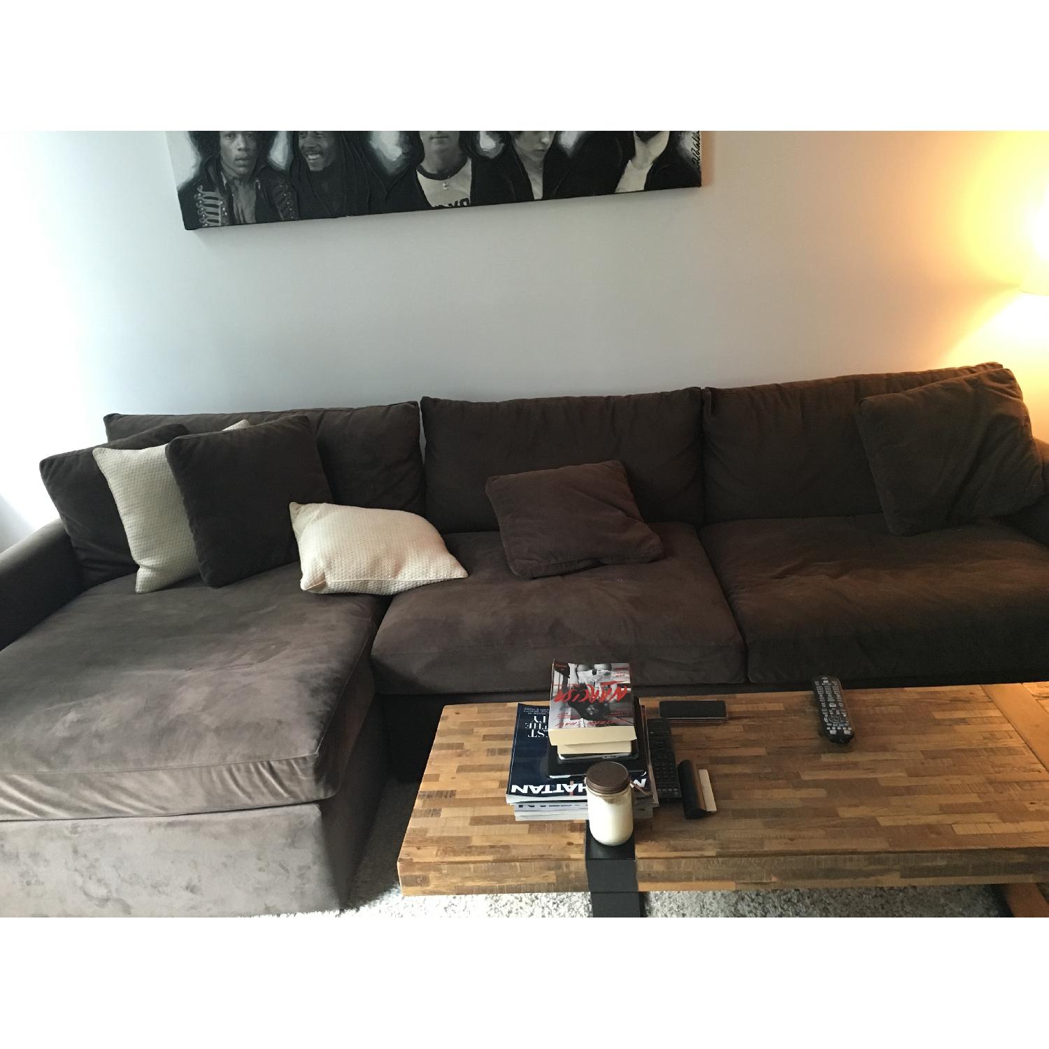 Crate & Barrel Lounge Sectional w/ Chaise - image-1