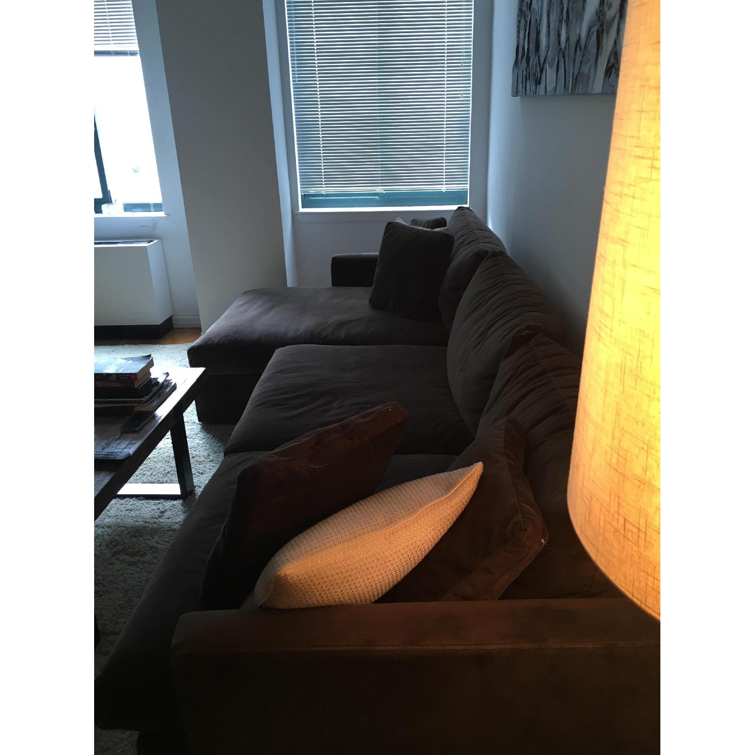 Crate & Barrel Lounge Sectional w/ Chaise - image-2