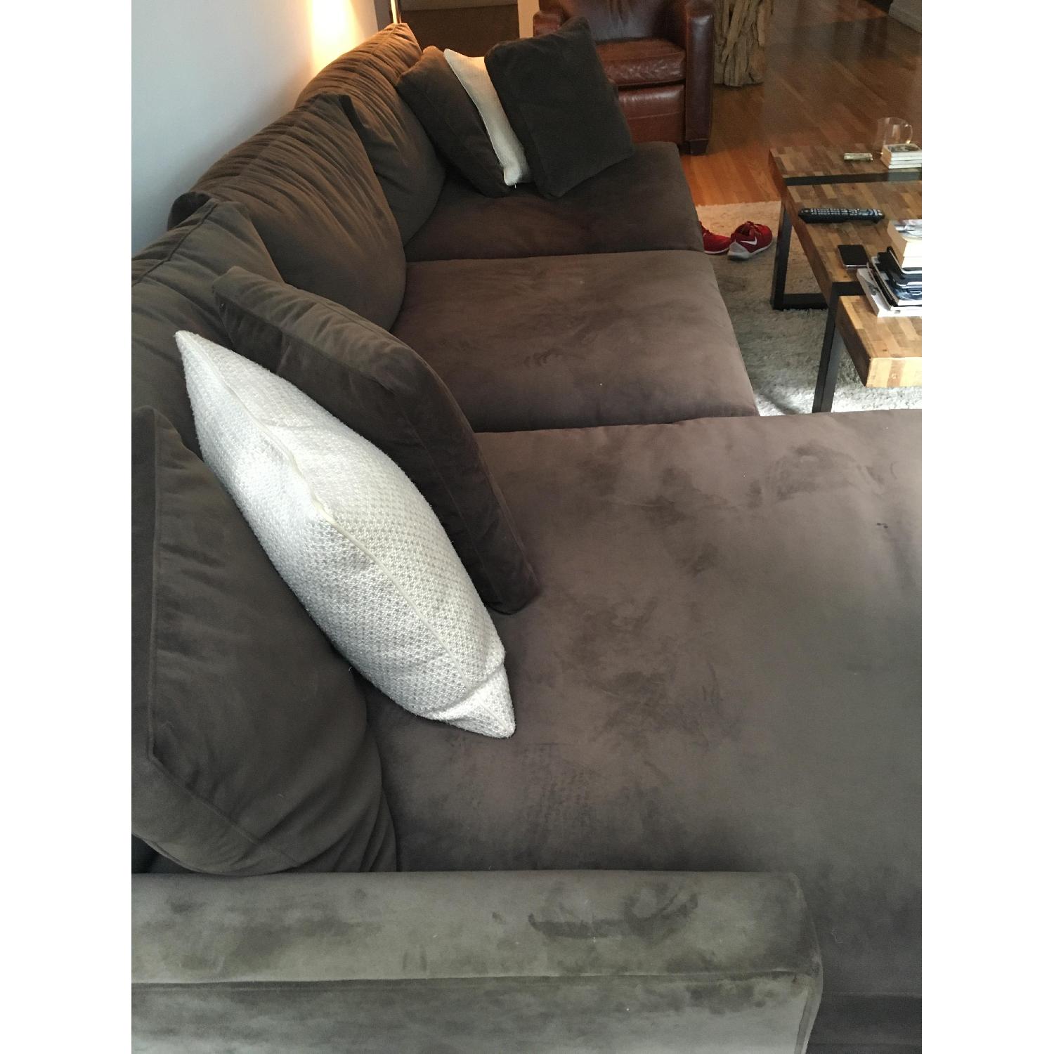 Crate & Barrel Lounge Sectional w/ Chaise - image-3