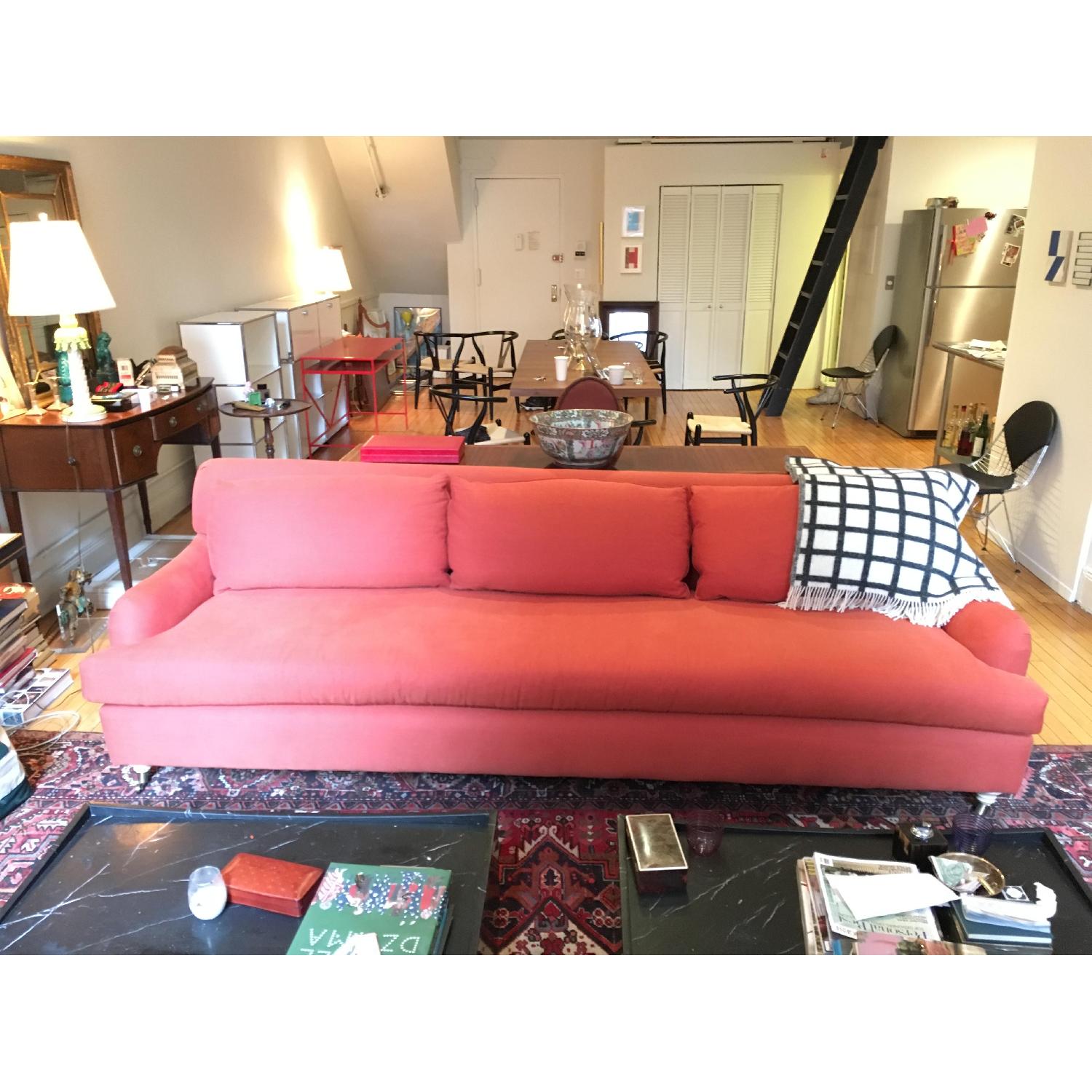 Large Custom Linen Sofa - 2 Available - image-3