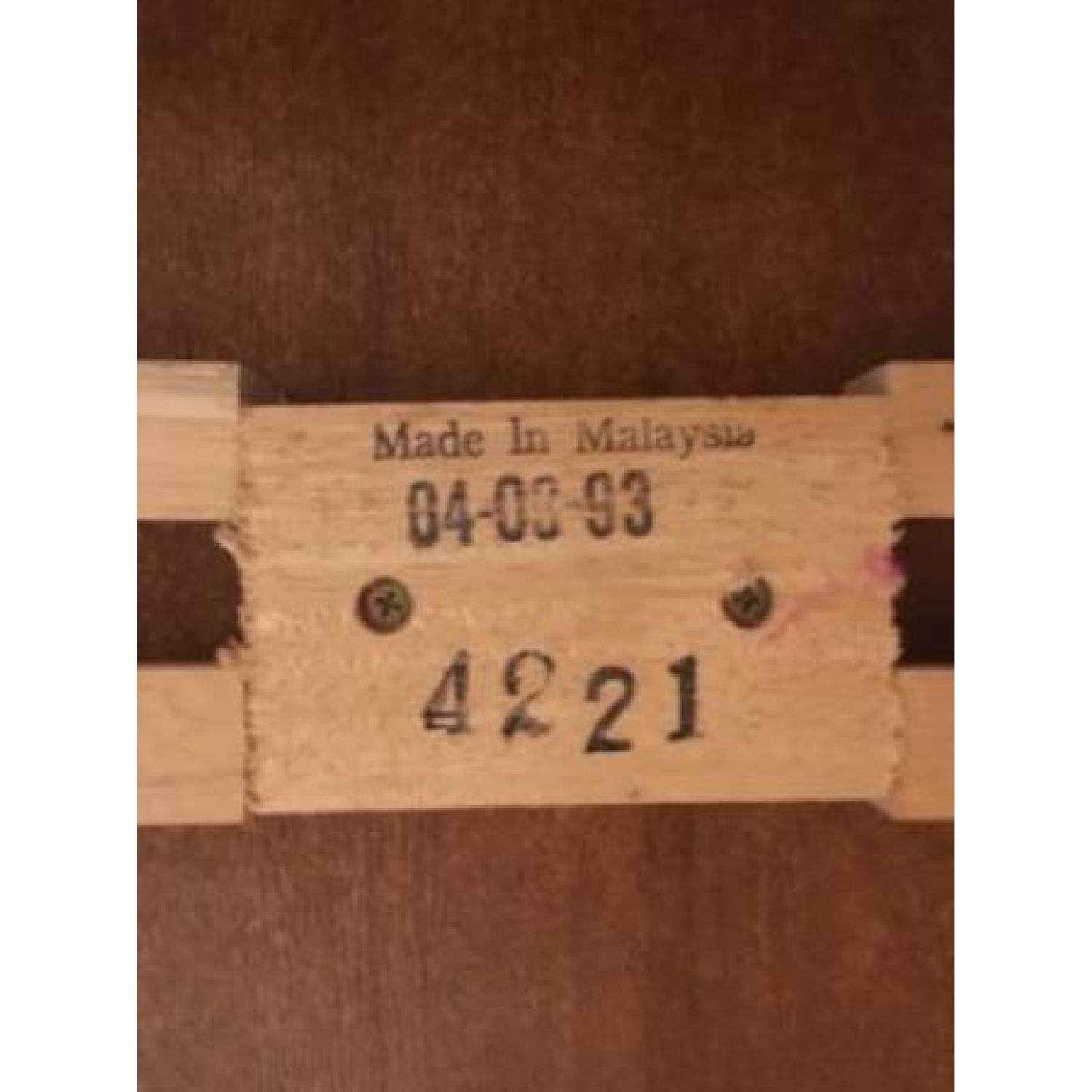 Pier 1 Real Wood Drop Leaf Dining Table w/ 4 Chairs - image-1