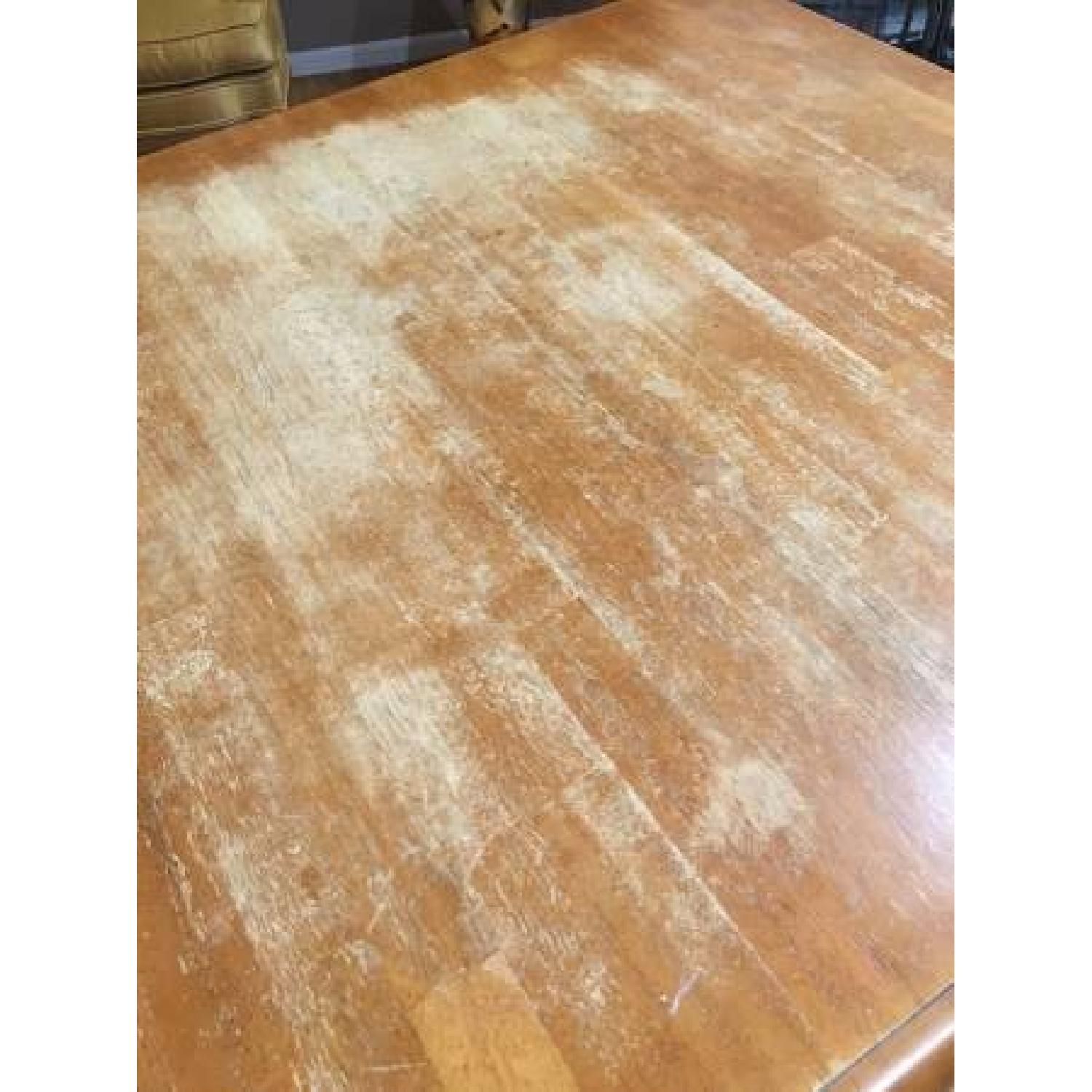 Pier 1 Real Wood Drop Leaf Dining Table w/ 4 Chairs - image-2