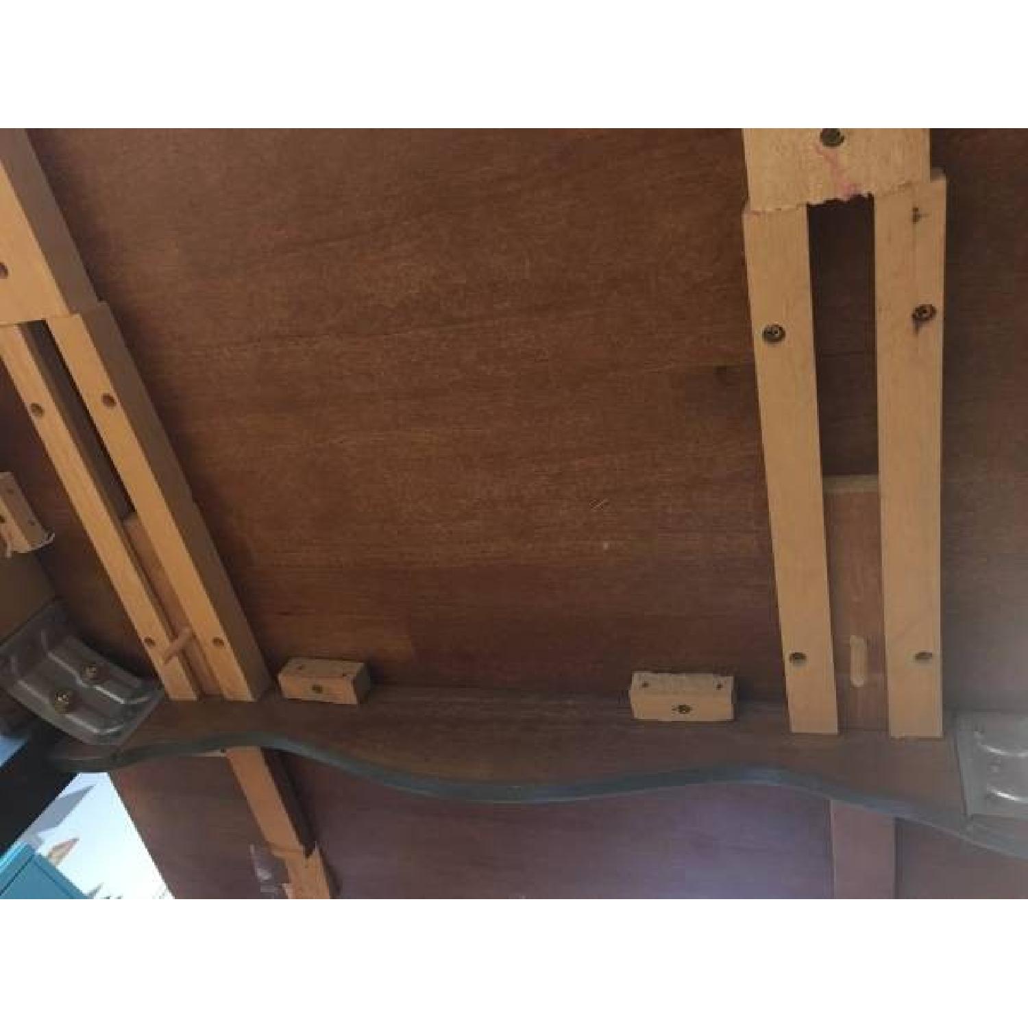 Pier 1 Real Wood Drop Leaf Dining Table w/ 4 Chairs - image-6